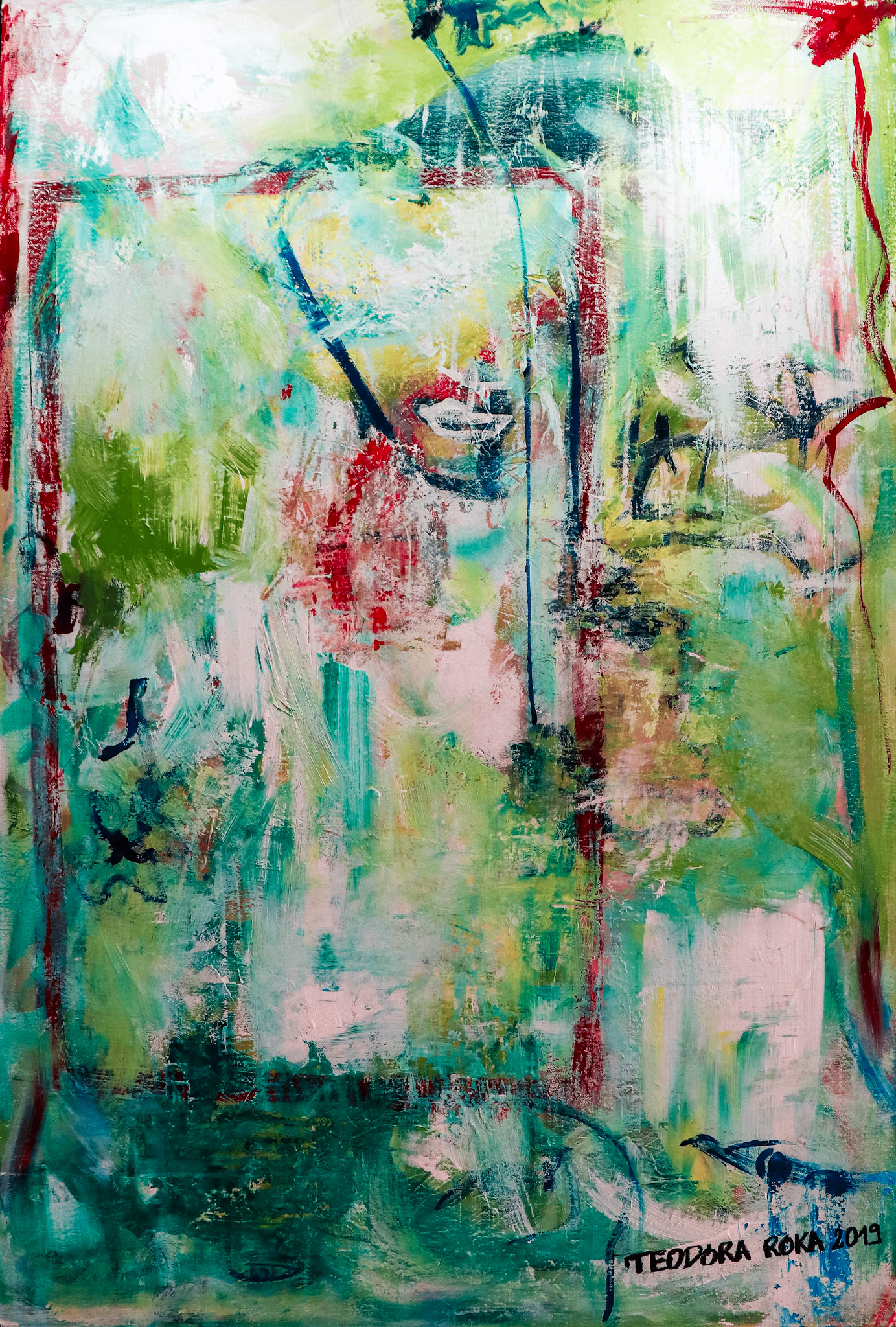 Impermanence | acrylic on wood | size 90x120cm | year 2019 (SOLD)