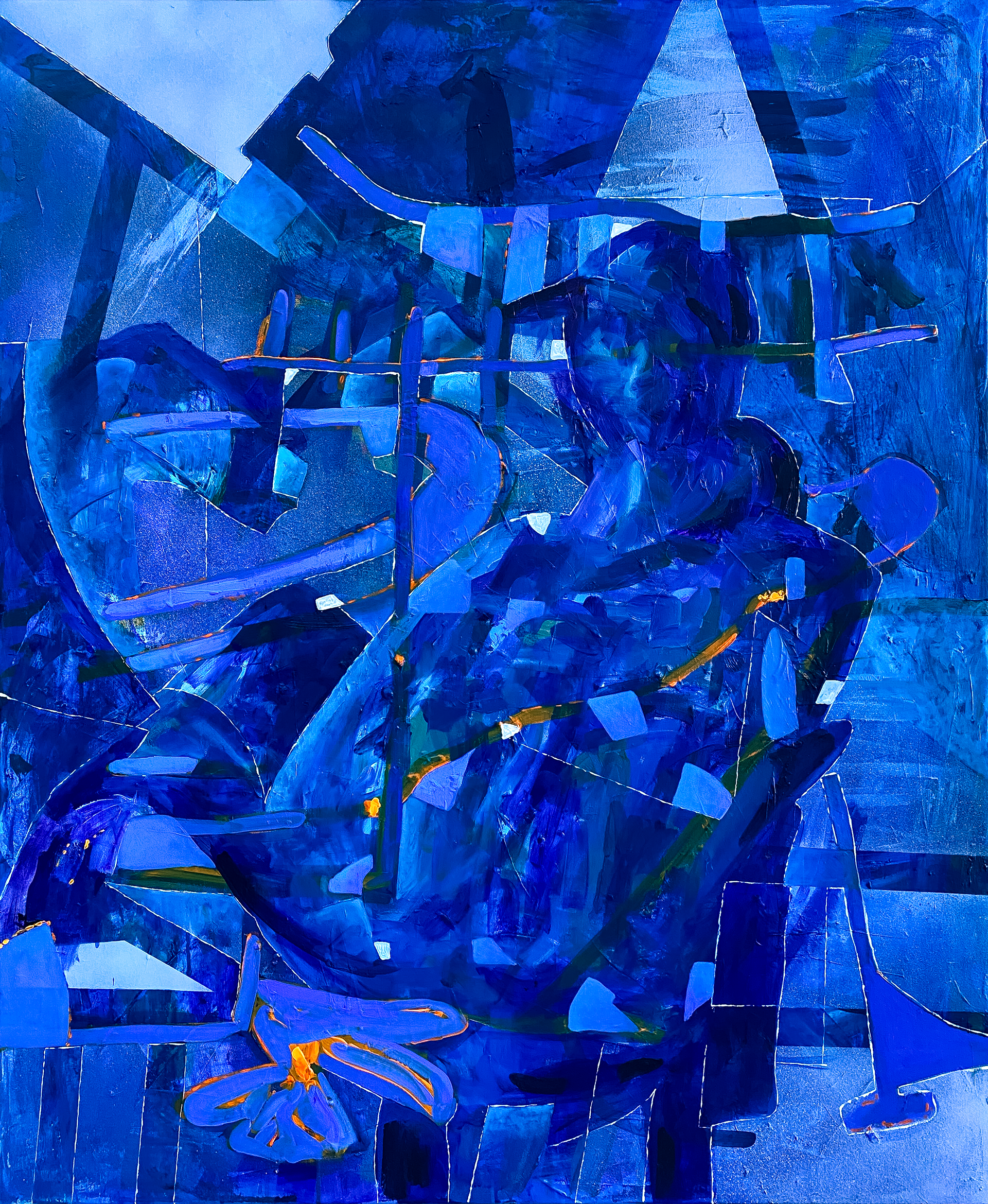 'Solitude' | acrylics on canvas | size 100x120cm | year 2022