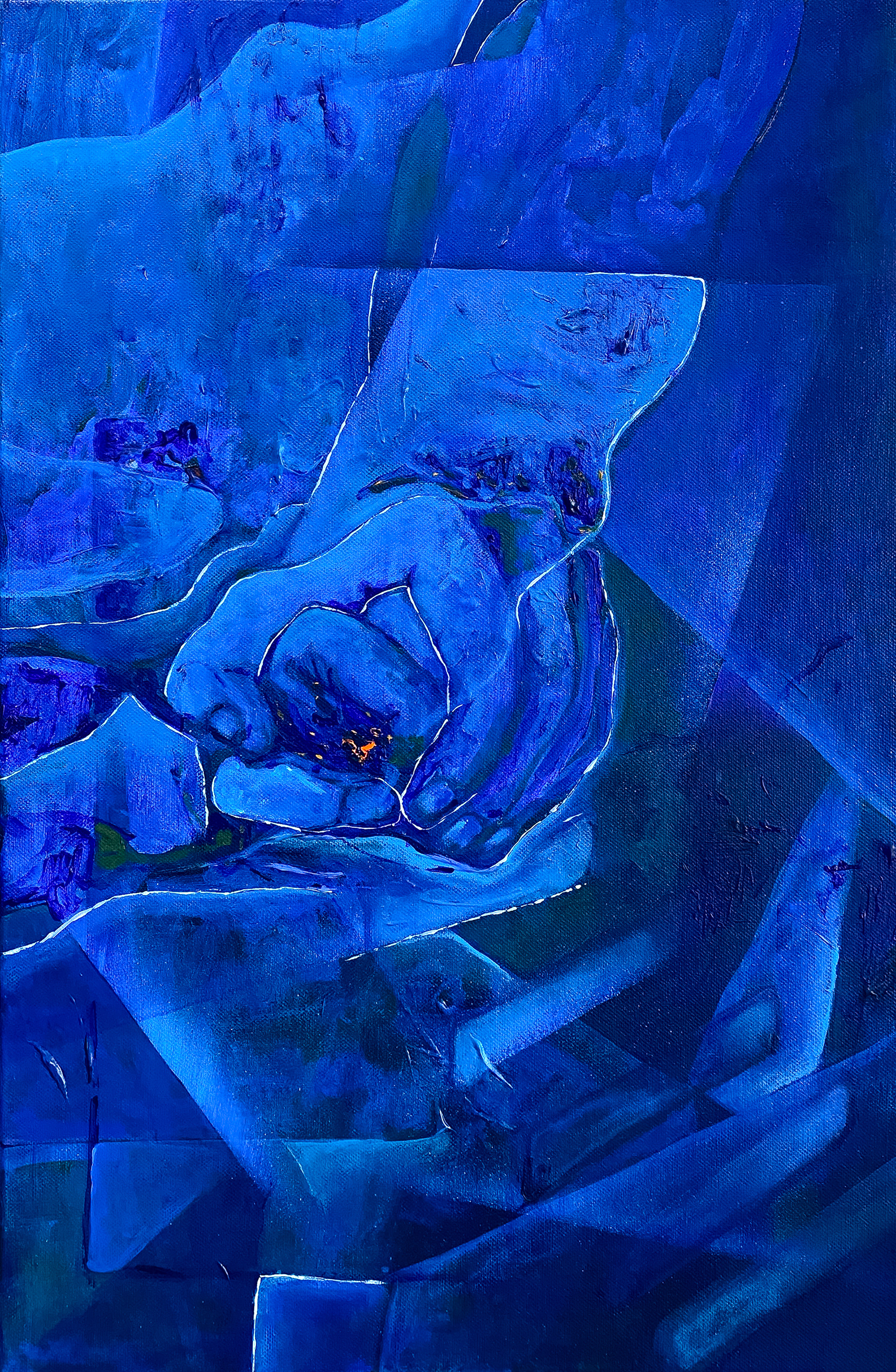 'Keep me warm' | acrylics on canvas | size 35x55cm | year 2022 | SOLD