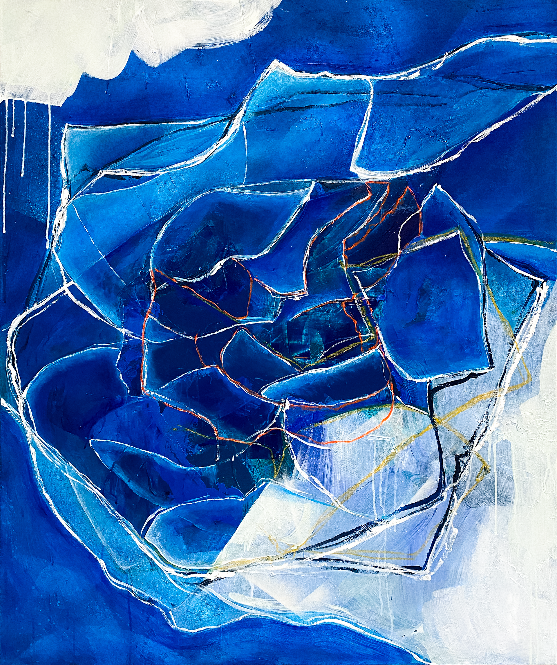 'A little bit more' | acrylics and oil paint on canvas  | size 95x115 cm | year 2023 