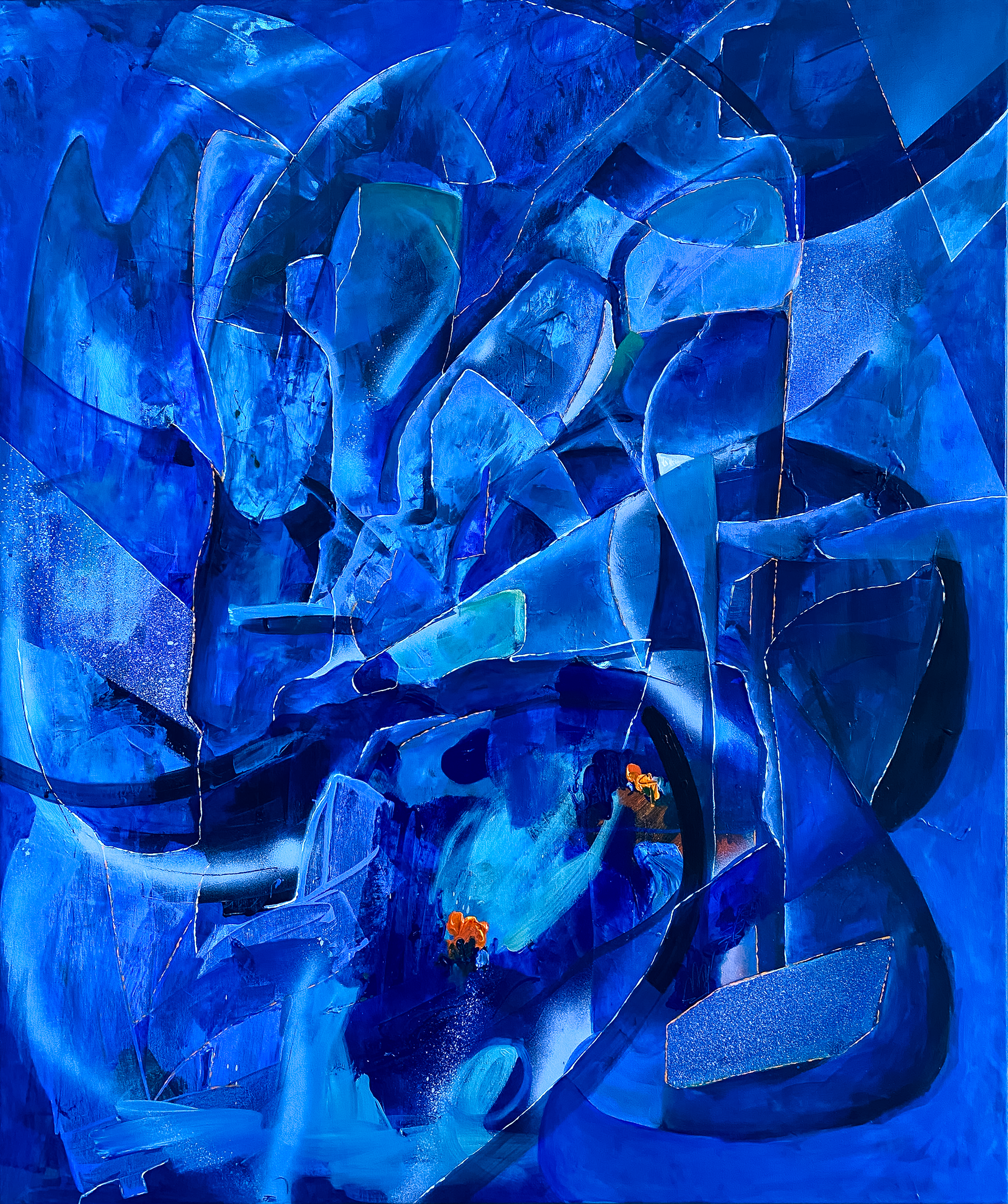 'Hold my hand' | acrylics on canvas | size 100x120cm | year 2022 (SOLD)