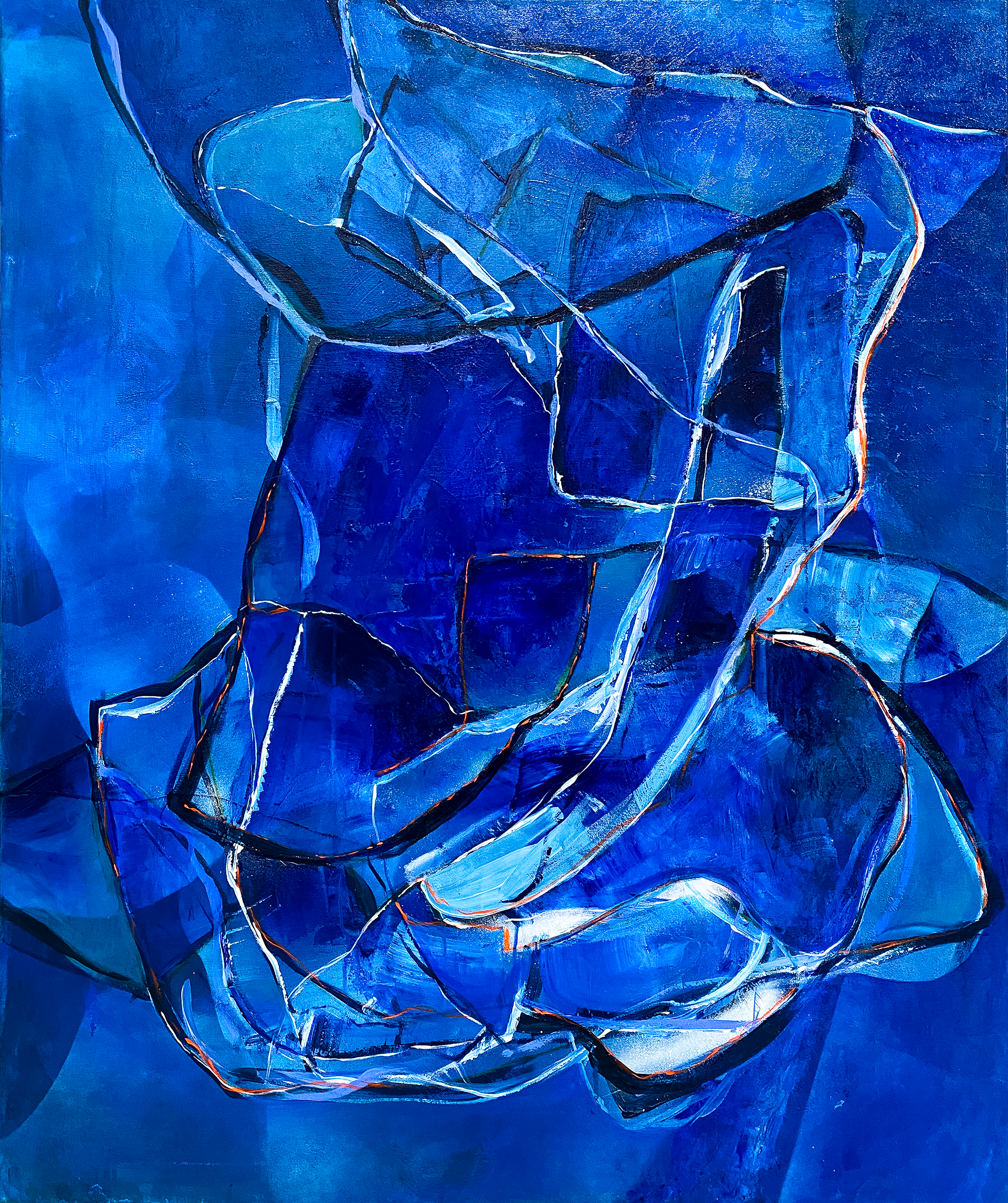 'Keep moving' | acrylics on canvas  | size 95x115 cm | year 2023 