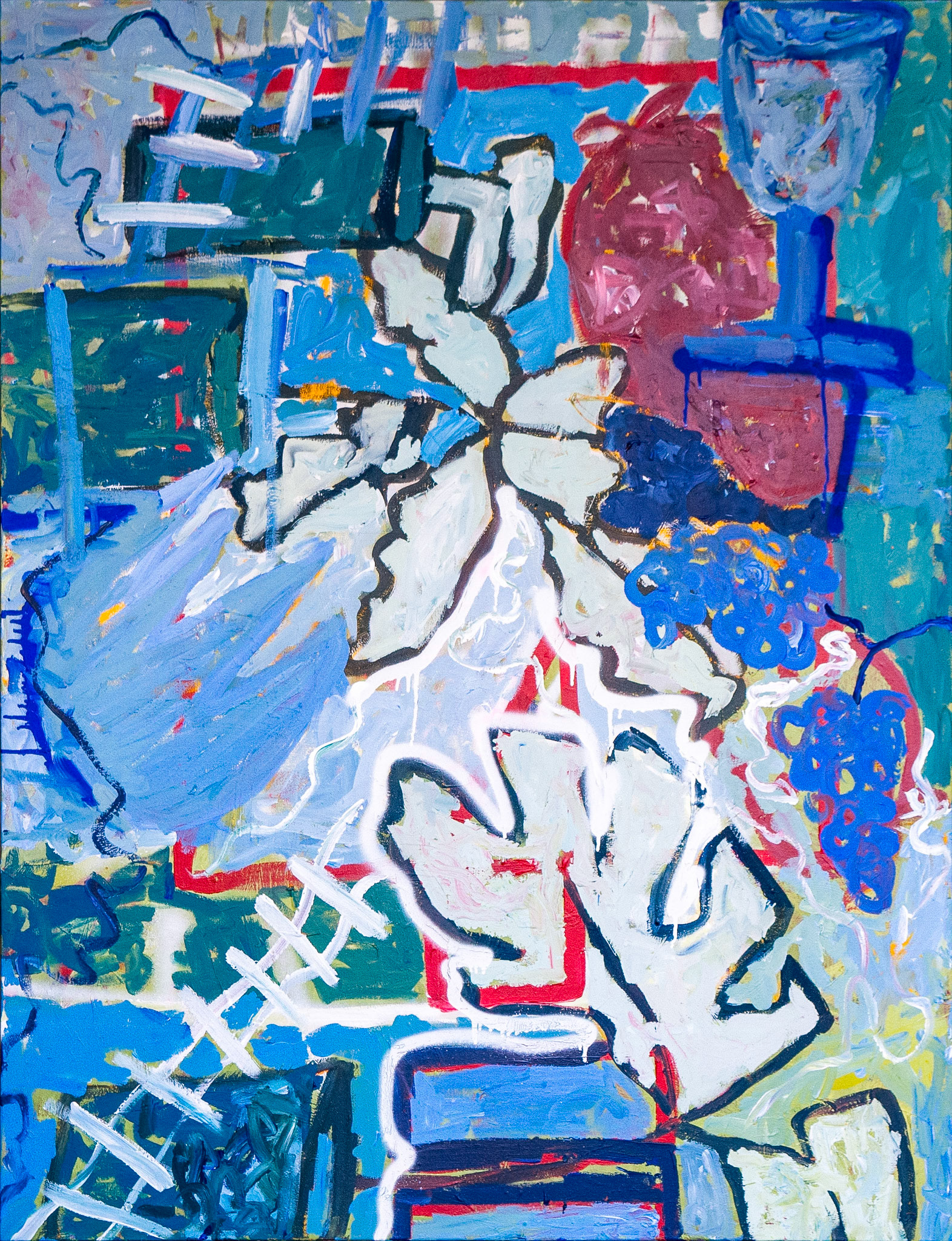 Good kind of crazy | Acrylic paint, soft pastels, oil pastels & spray paint | 110x145 cm | year 2021 