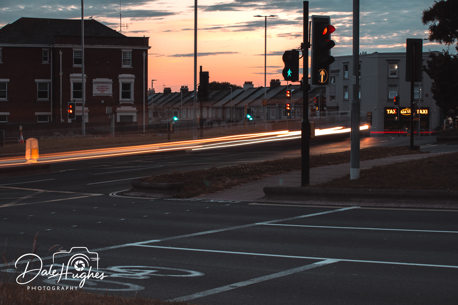 Long exposure shot facing the old tram building
