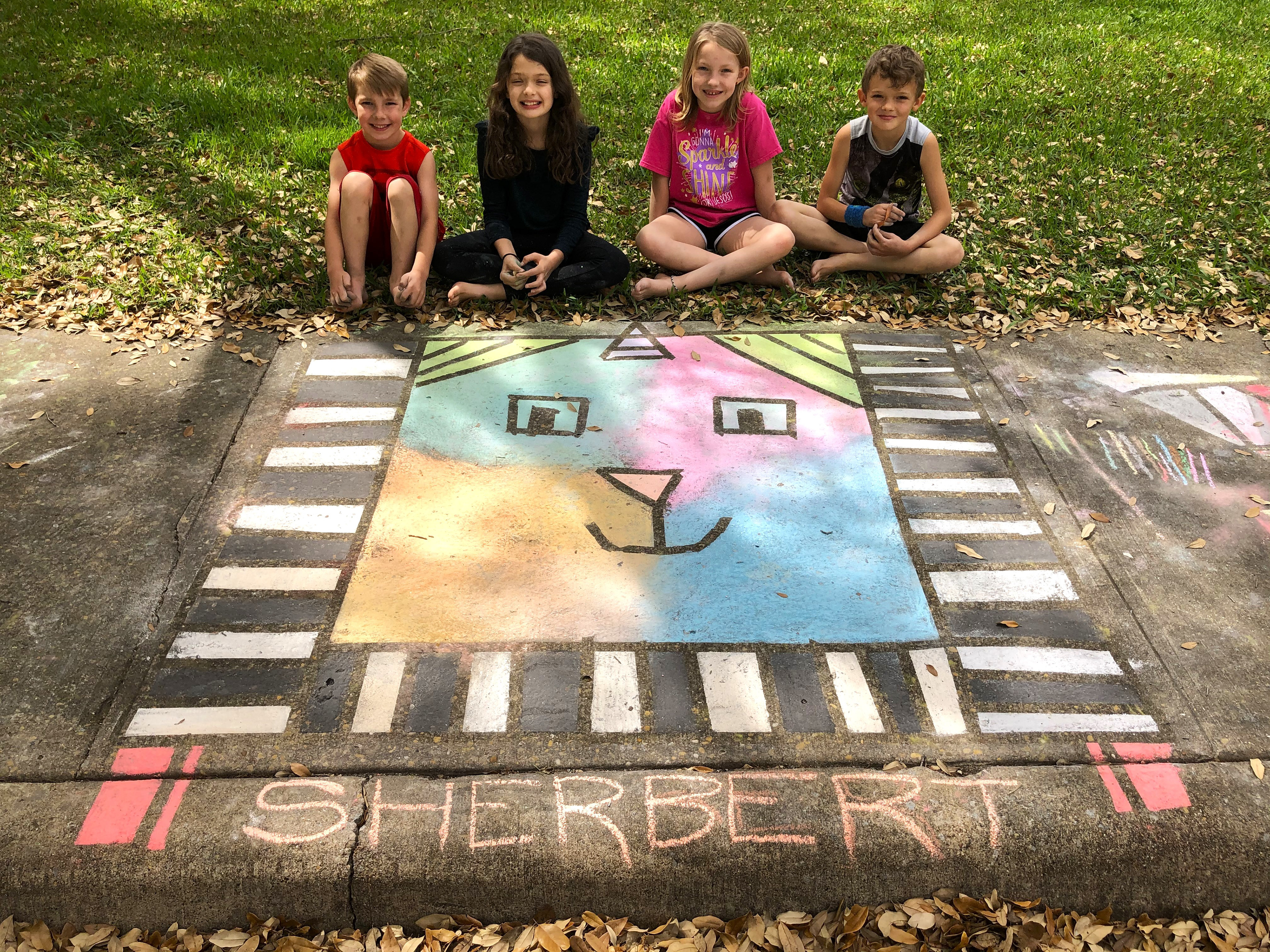 COVID community chalking challenge