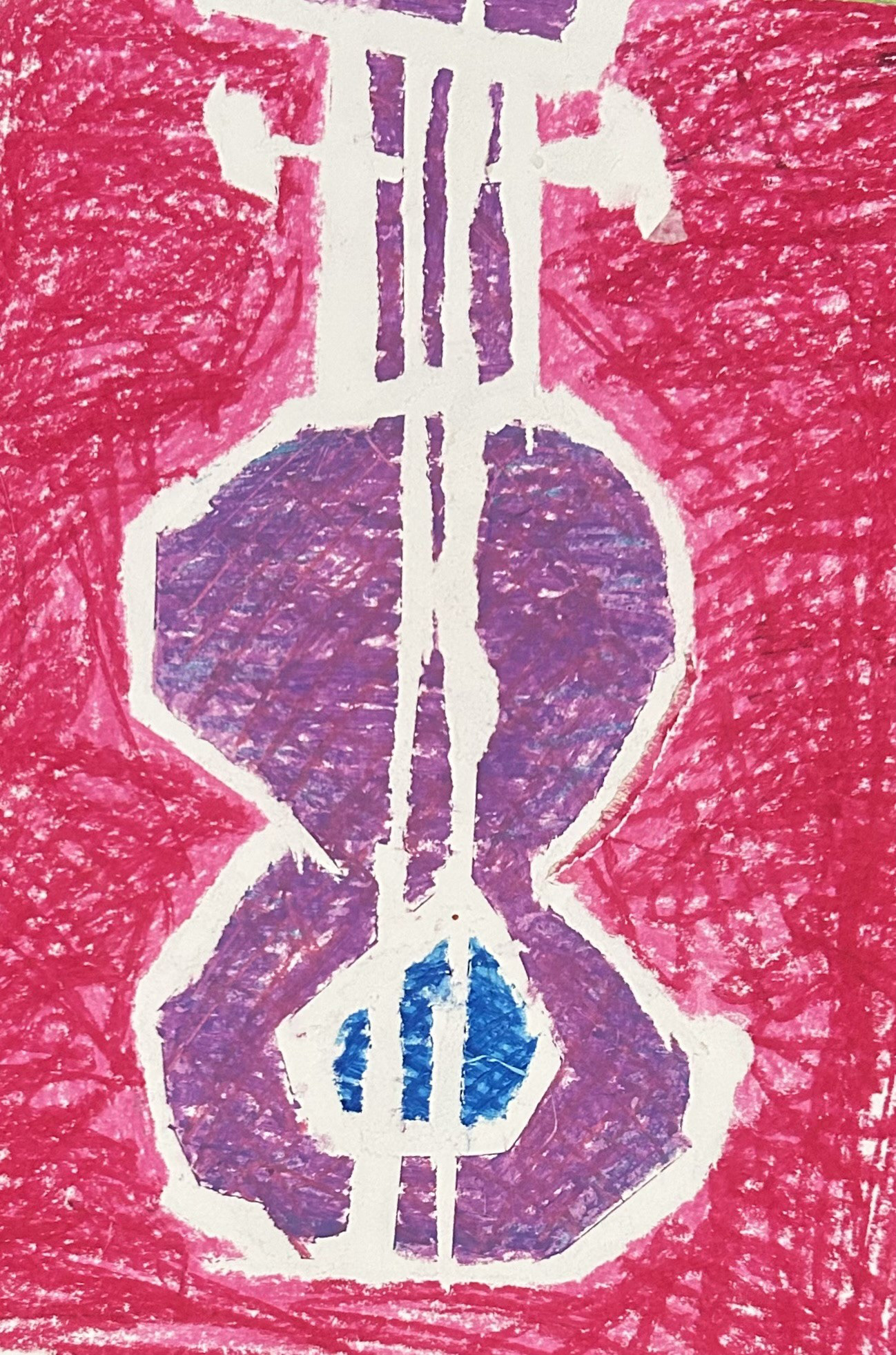 drawing with torn tape