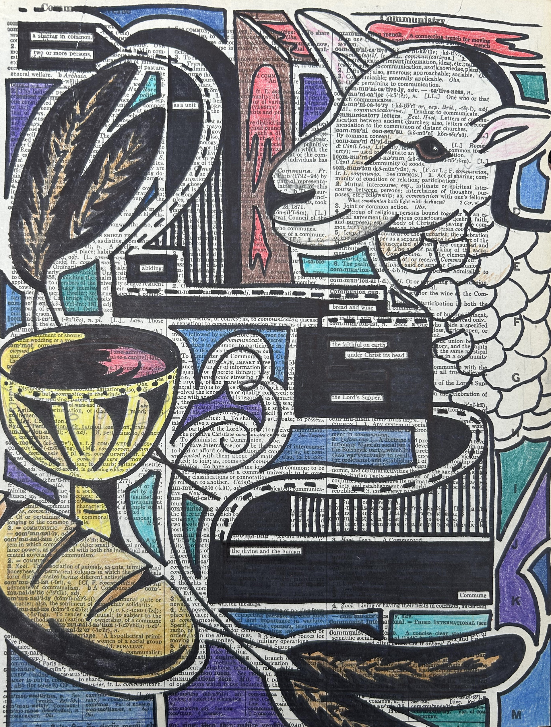Found poetry - made from a dictionary page