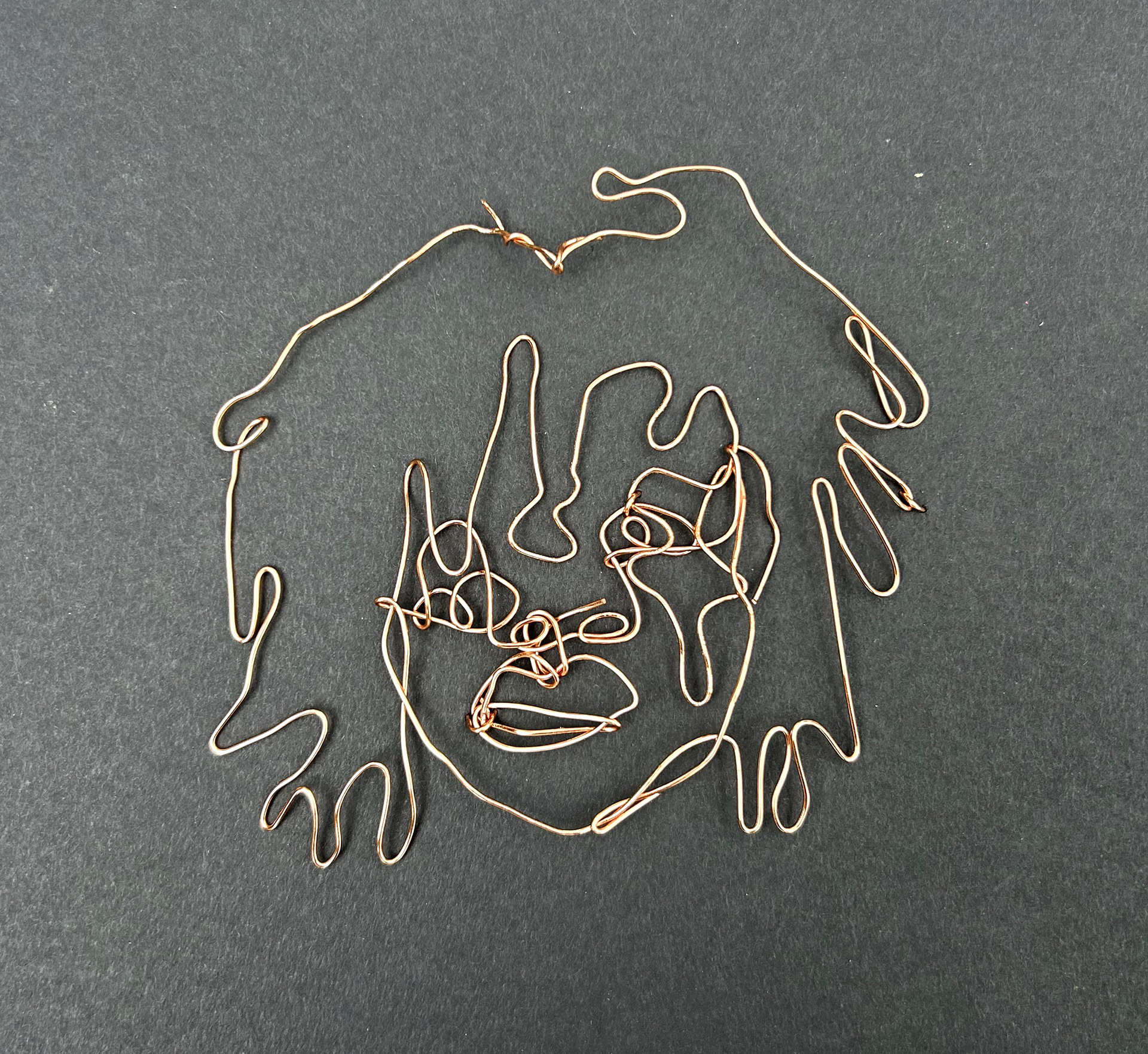 Wire self-portrait