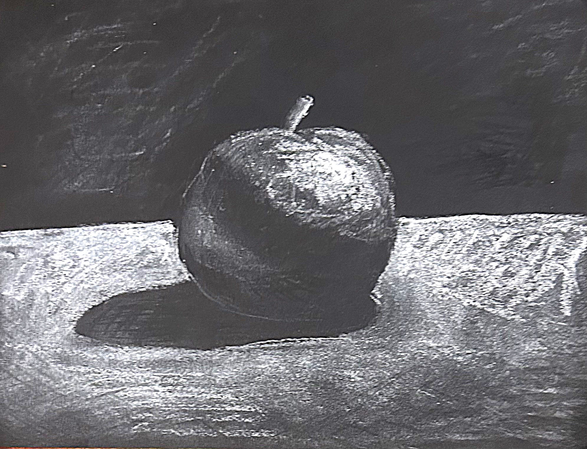 white on black - chalk