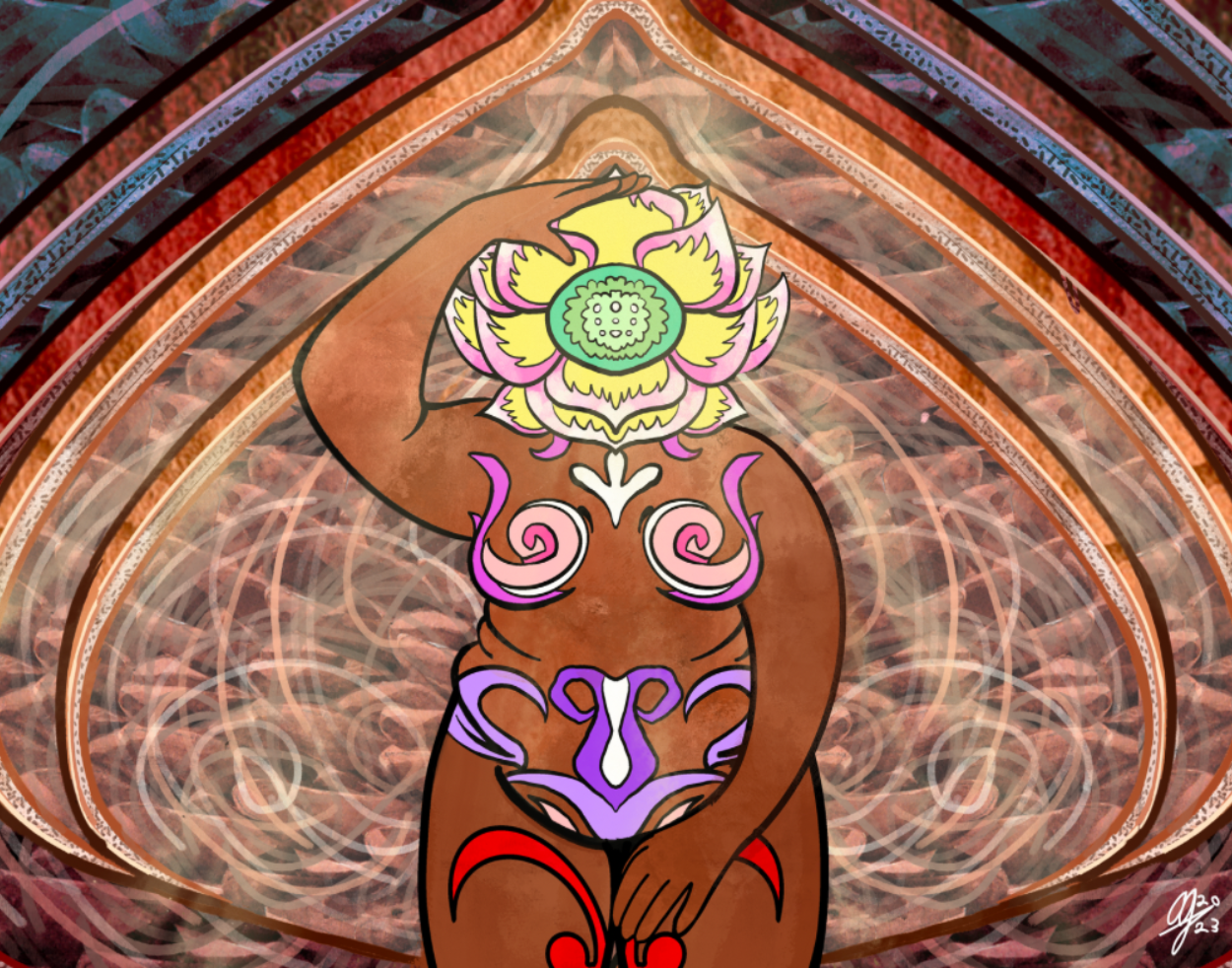 Lotus Woman Sequence Representing My Mom’s Health Journey