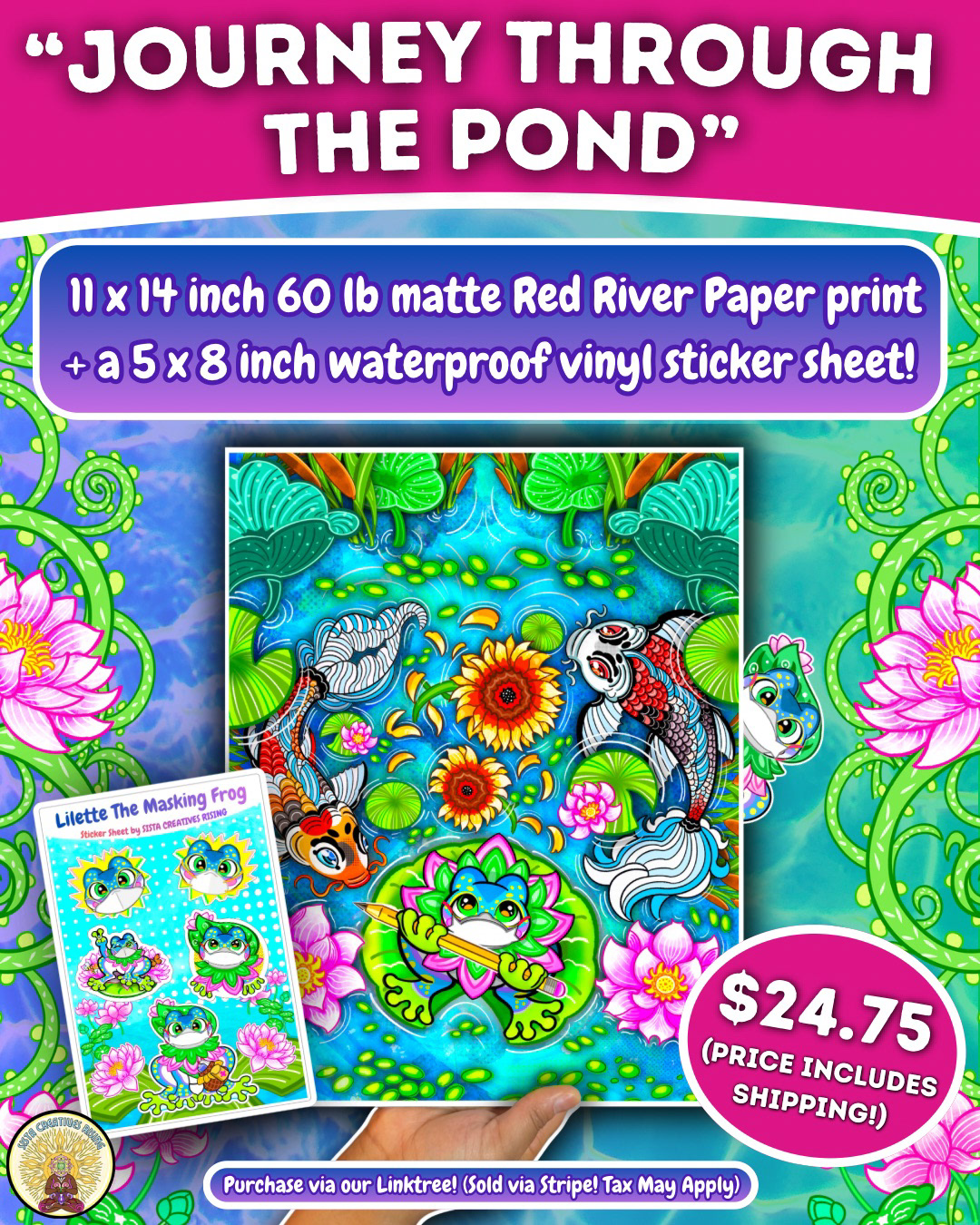 Poster Print + Sticker Sheet Spring 2026