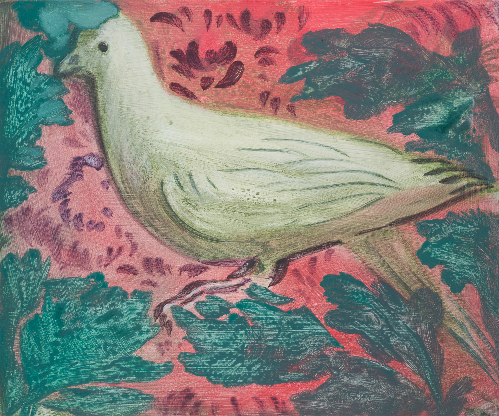 Uccelli di Roma 45_2024_25x30cm_acrylic on hardboard