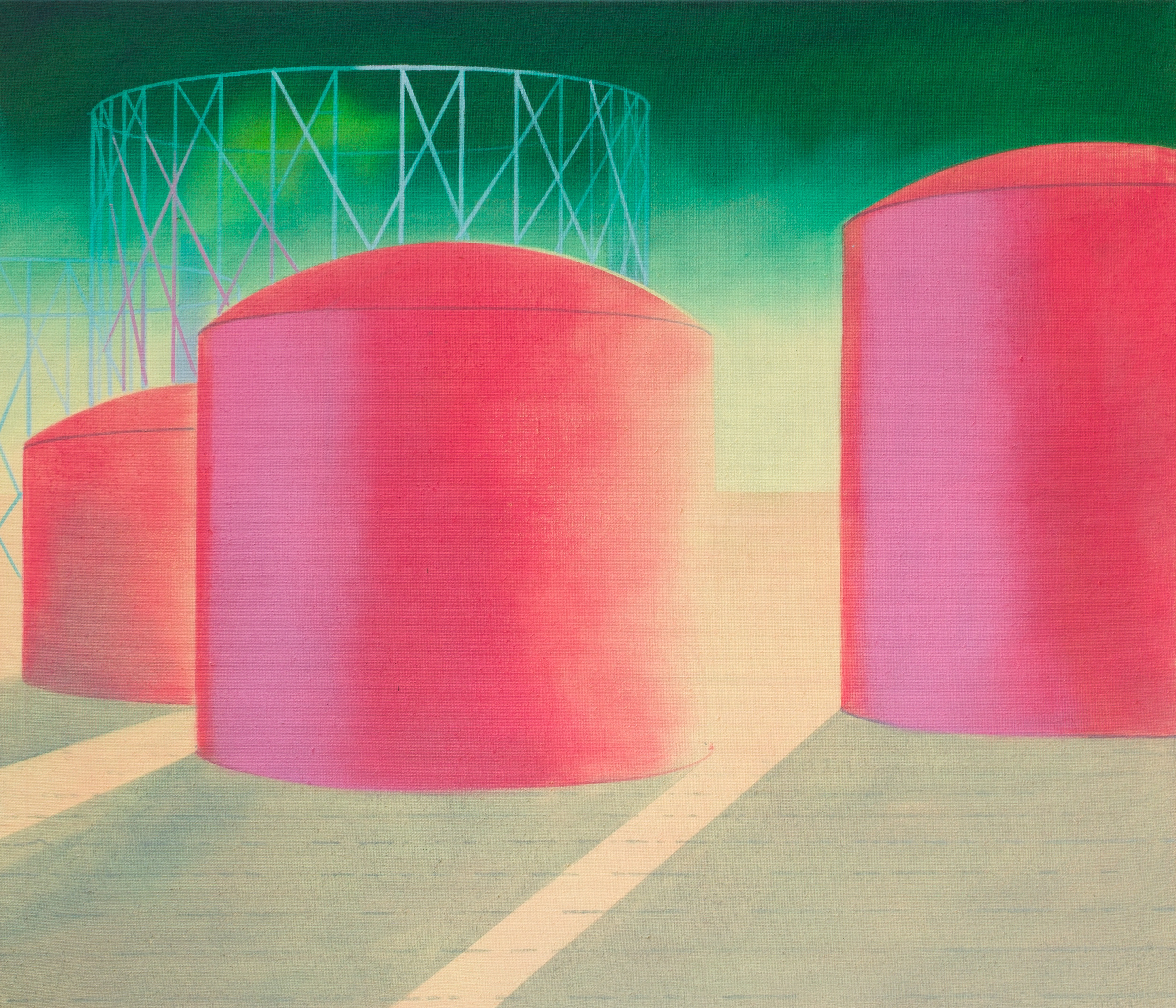 Ostiense VI, 2025, 150x175 cm, acrylic on canvas