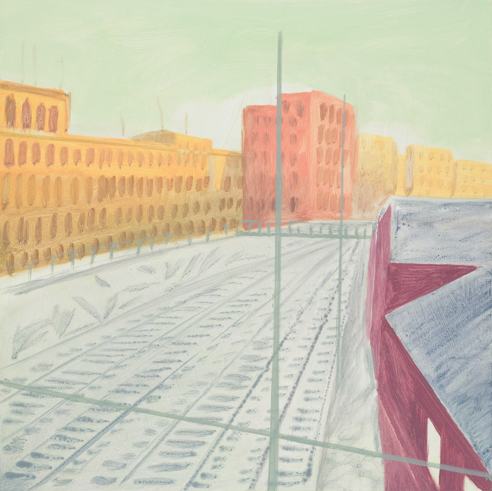 Roma 17_2024_40x40cm_acrylic on hardboard