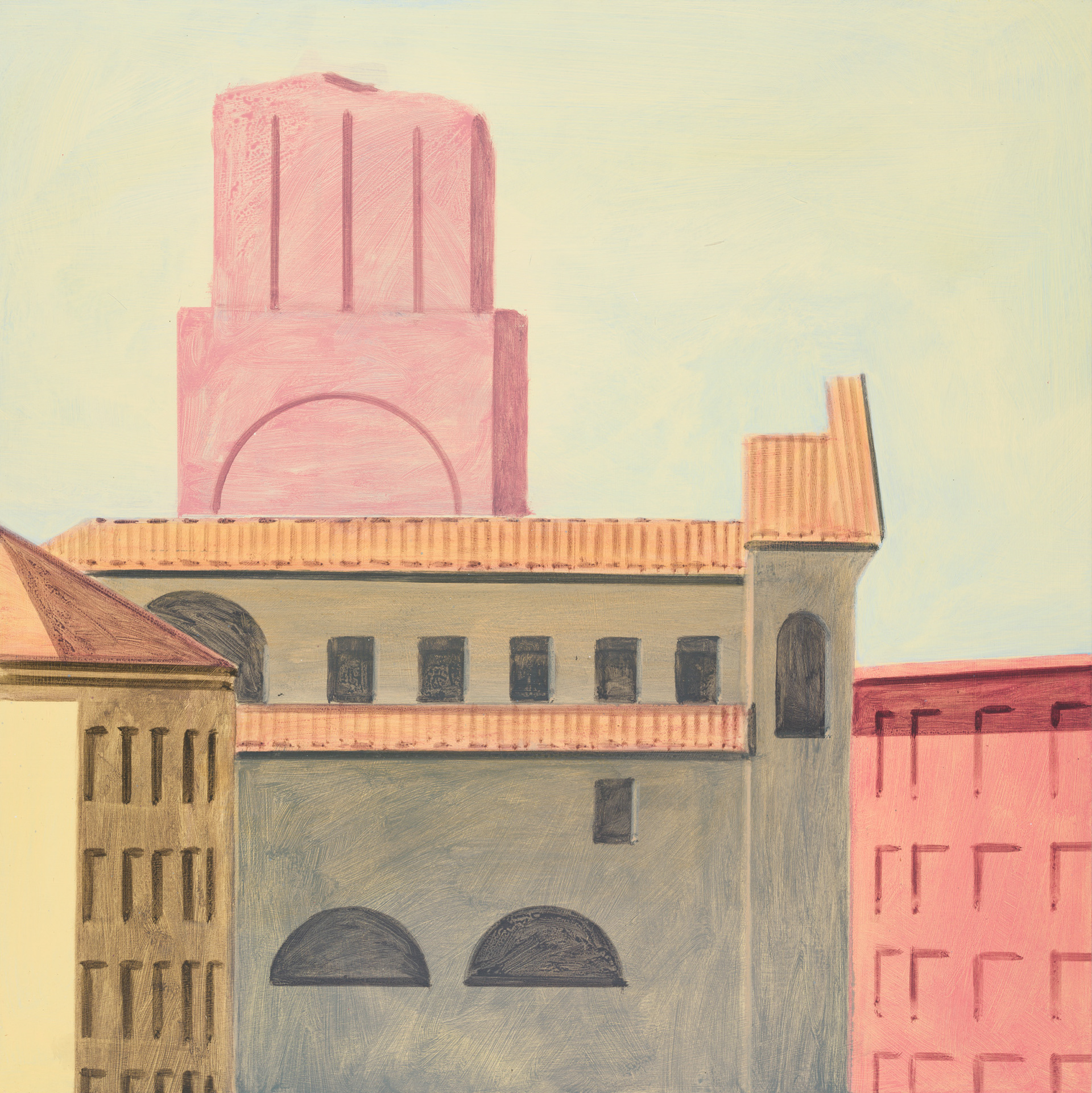 Roma 19_2024_40x40cm_acrylic on hardboard