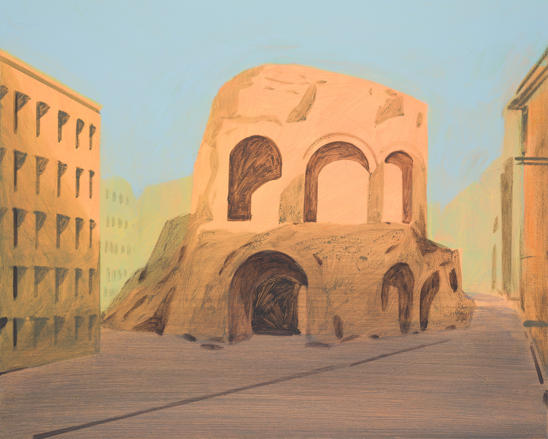 Roma 47_2024_40x50cm_acrylic on hardboard