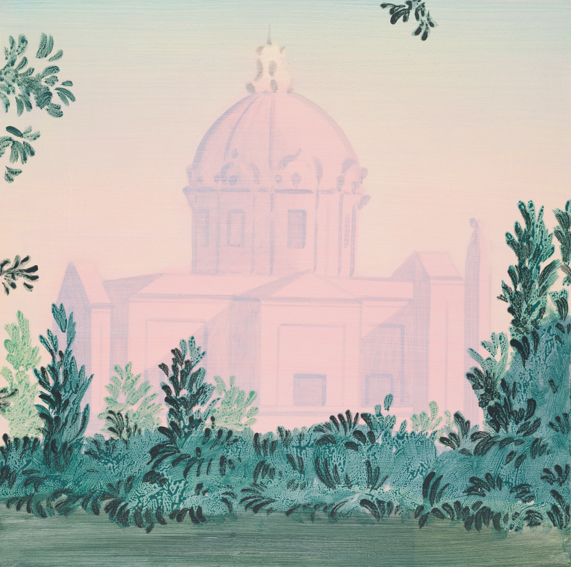 Roma 26_2024_40x40cm_acrylic on hardboard