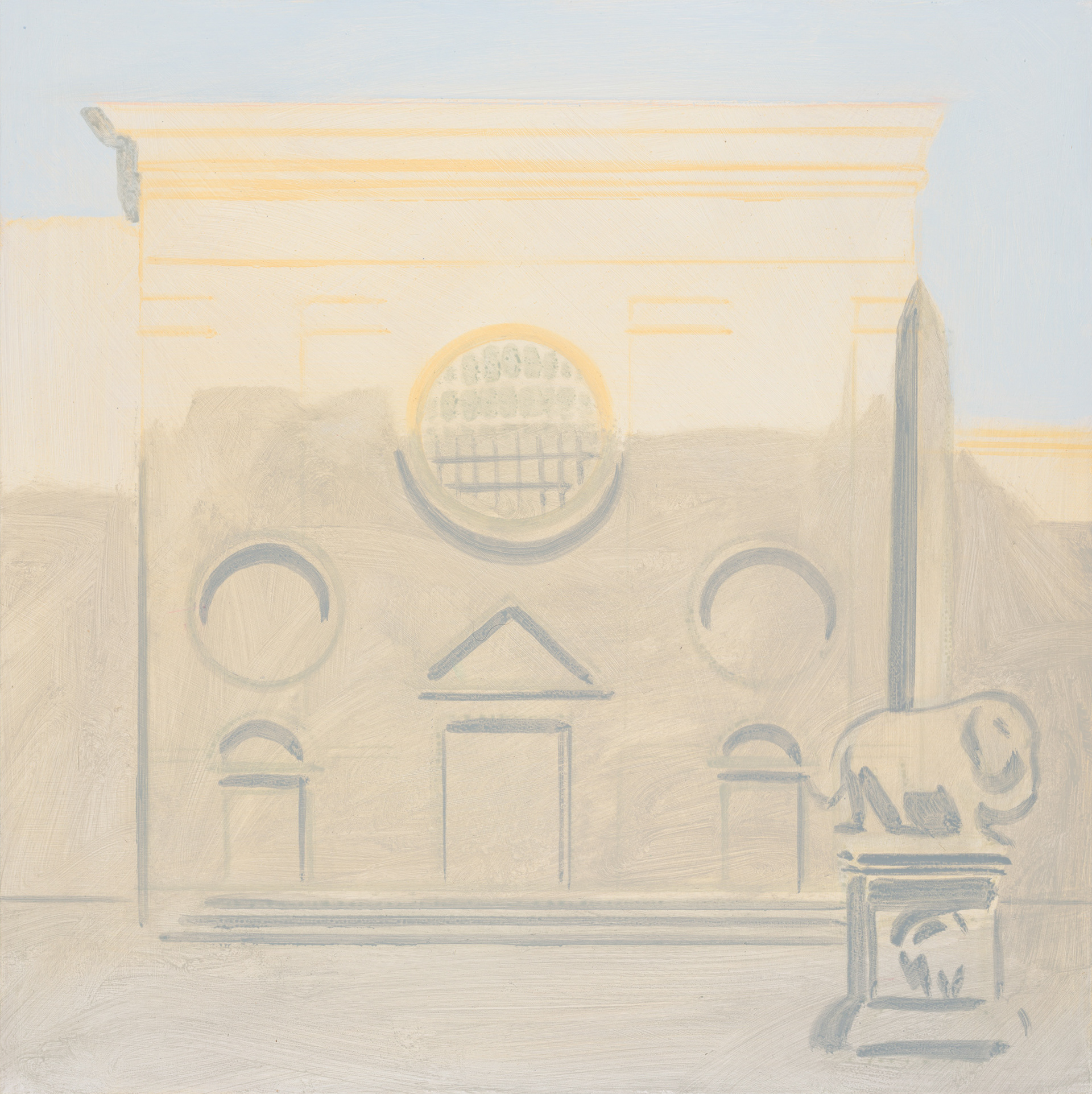 Roma 16_2024_40x40cm_acrylic on hardboard