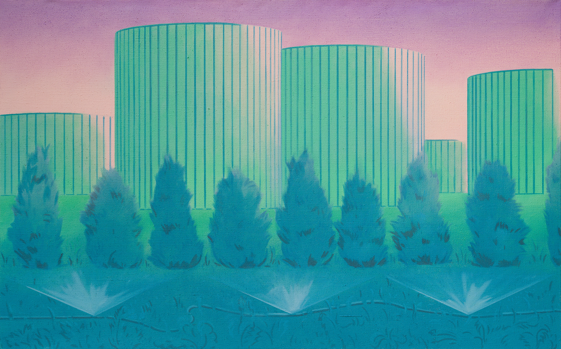 Ostiense III, 2024, 150x240 cm, acrylic on canvas