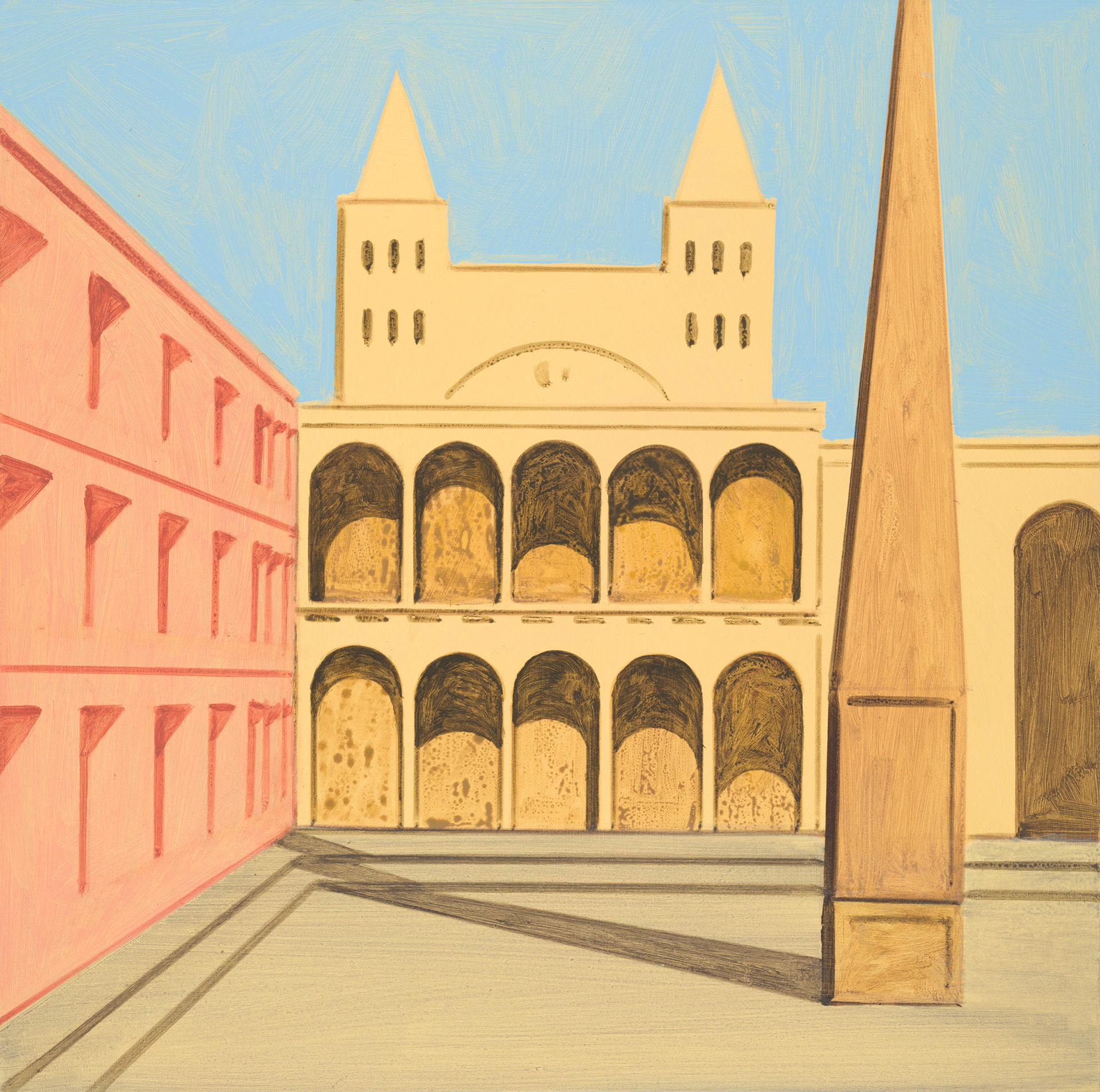 Roma 22_2024_40x40cm_acrylic on hardboard