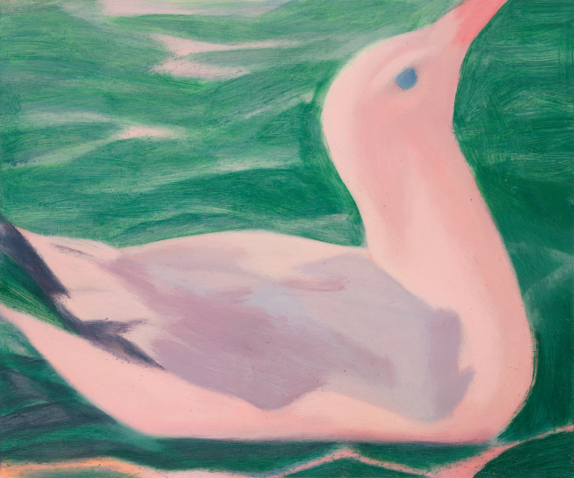 Uccelli di Roma XLVIII, 2024, 25x30 cm, acrylic on hardboard