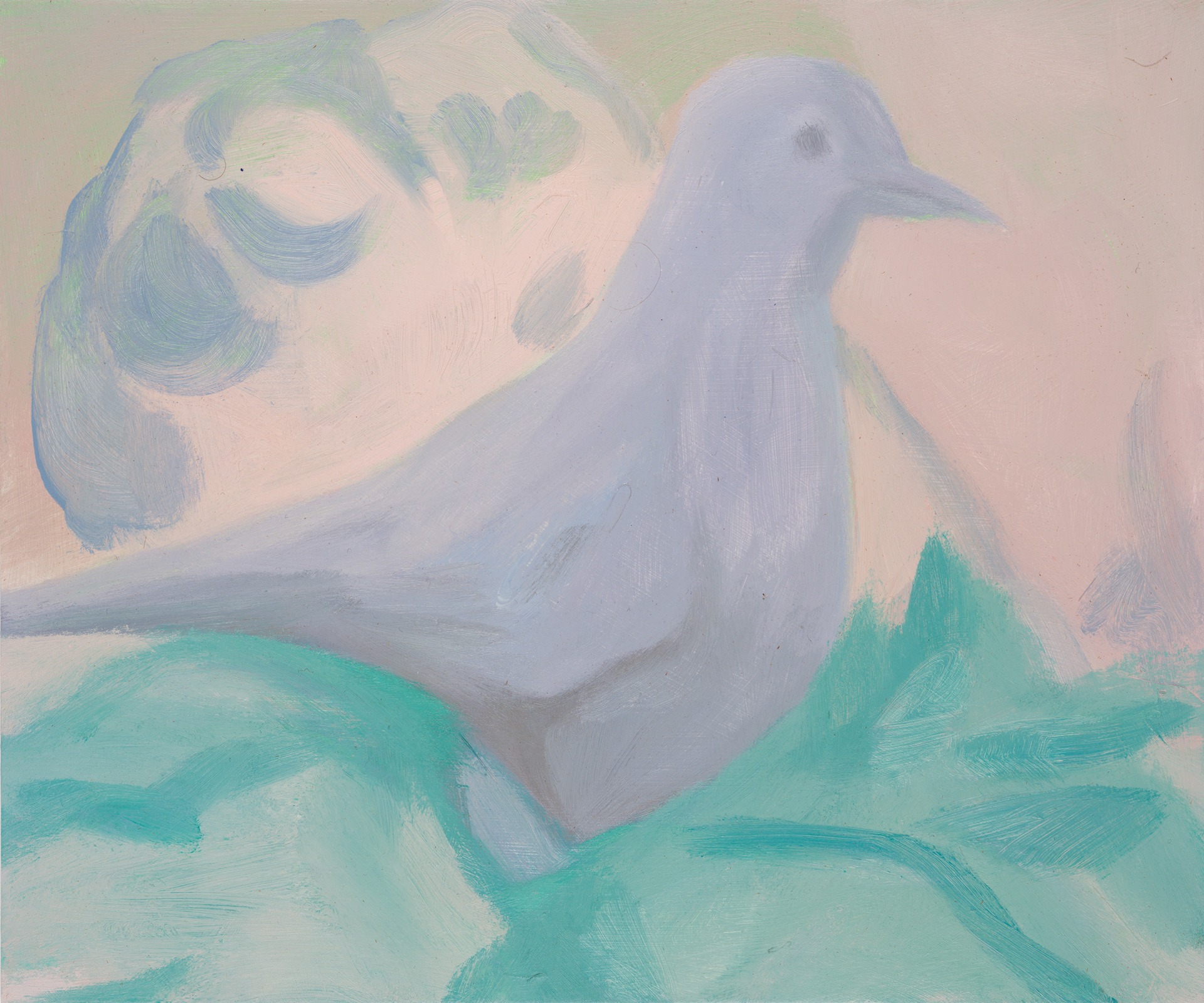 Uccelli di Roma 05_2024_25x30cm_acrylic on hardboard