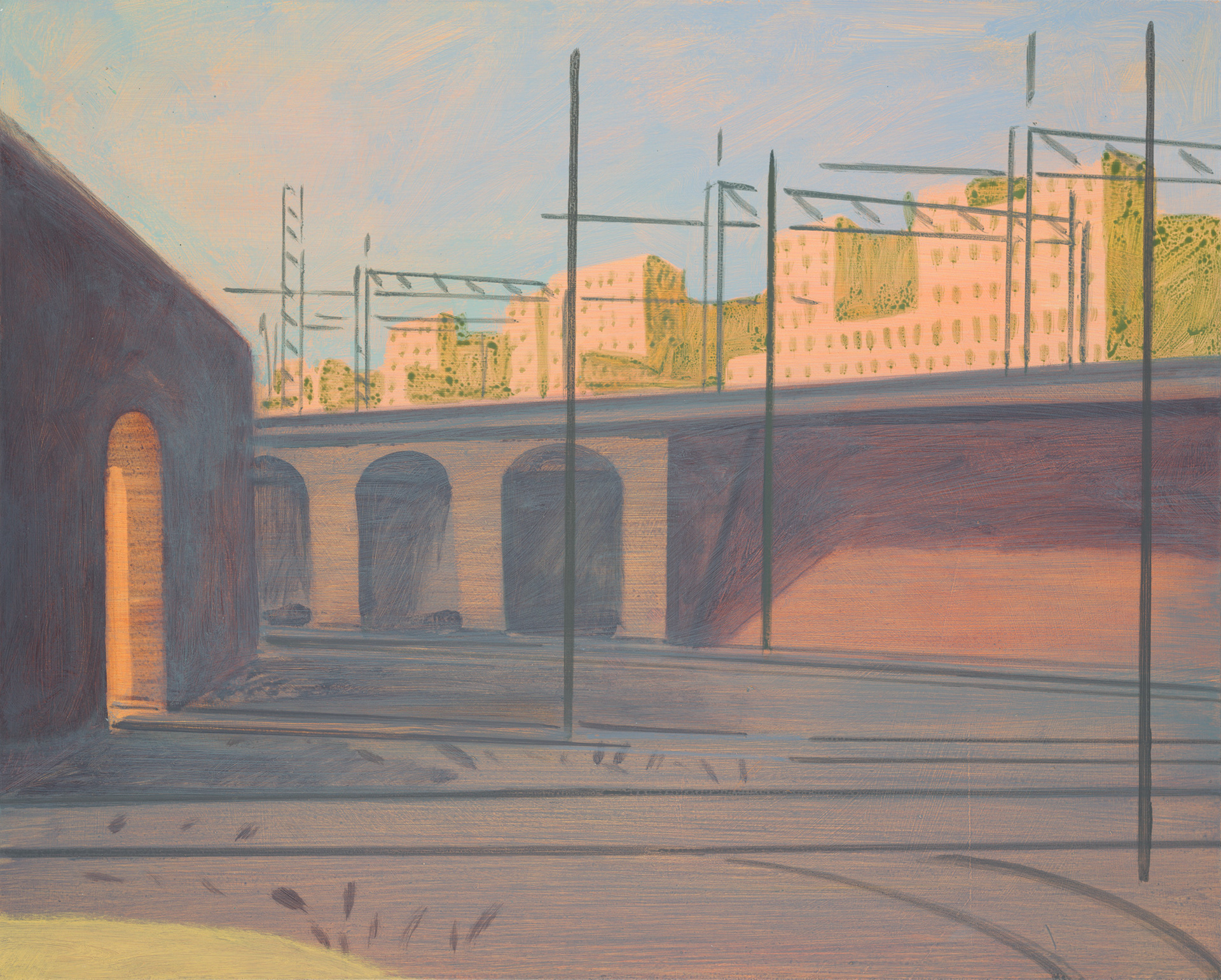 Roman sketches XLI, 2024, 40x50 cm, acrylic on hardboard