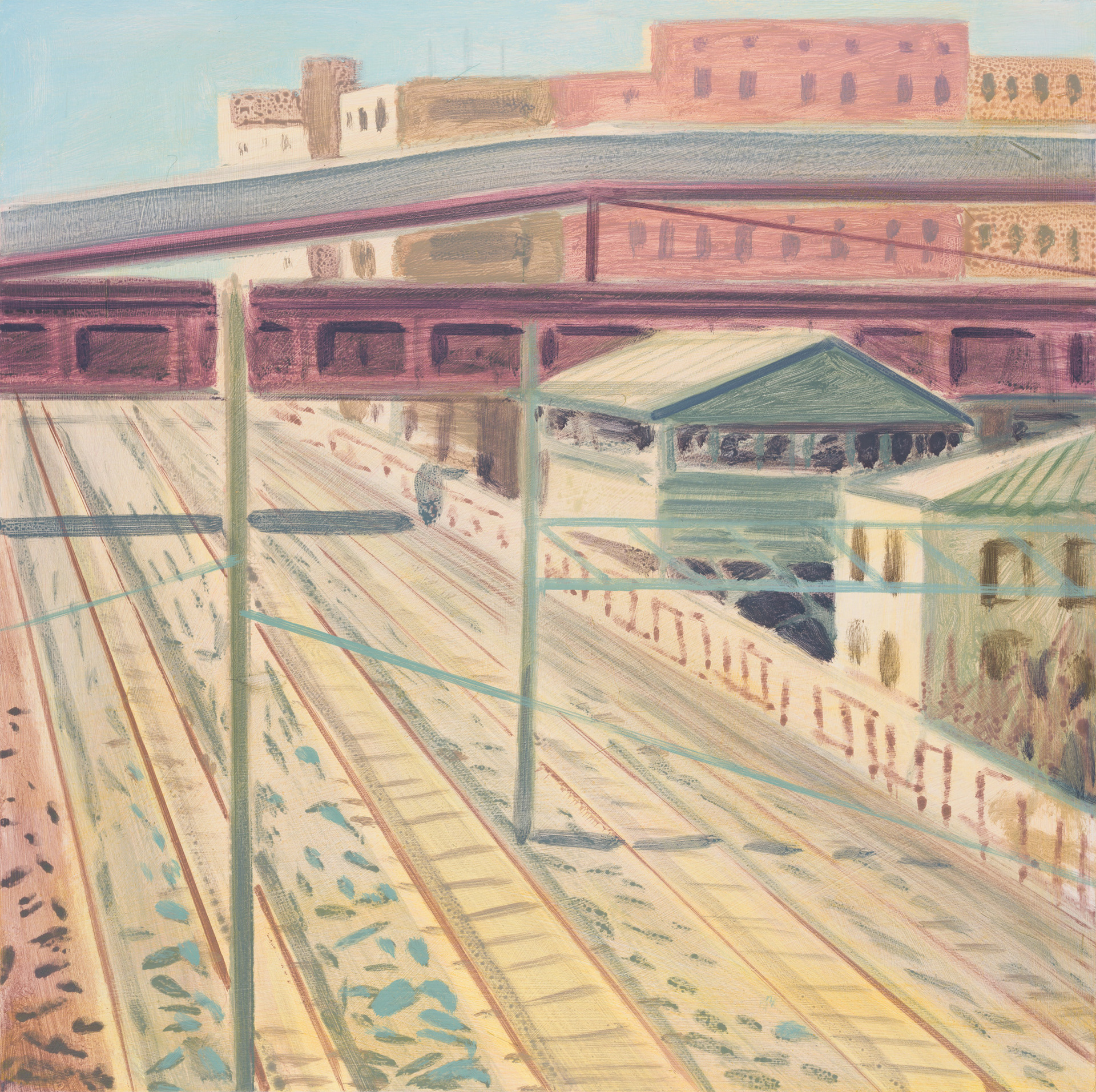 Roma 09_2024_40x40cm_acrylic on hardboard