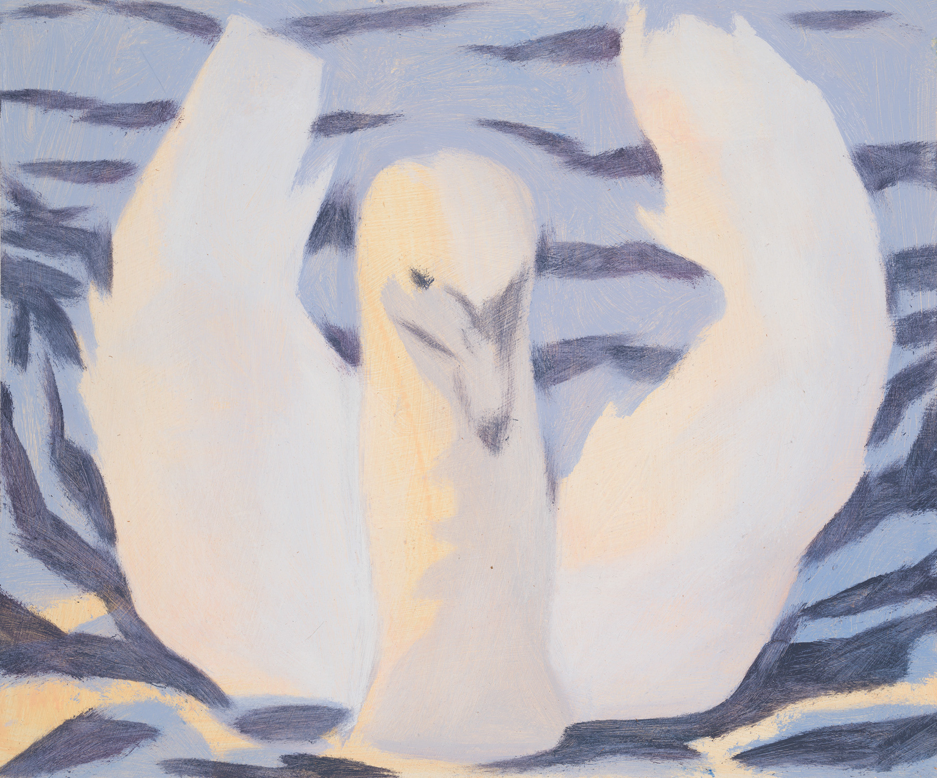 Uccelli di Roma XXII, 2024, 25x30 cm, acrylic on hardboard