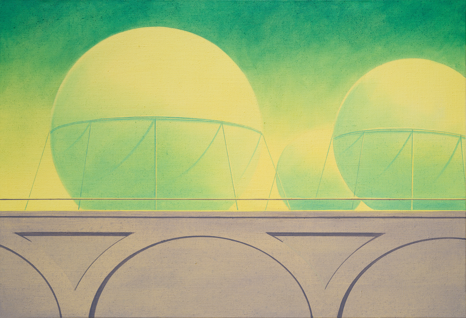 Ostiense I, 2024, 150x220 cm, acrylic on canvas