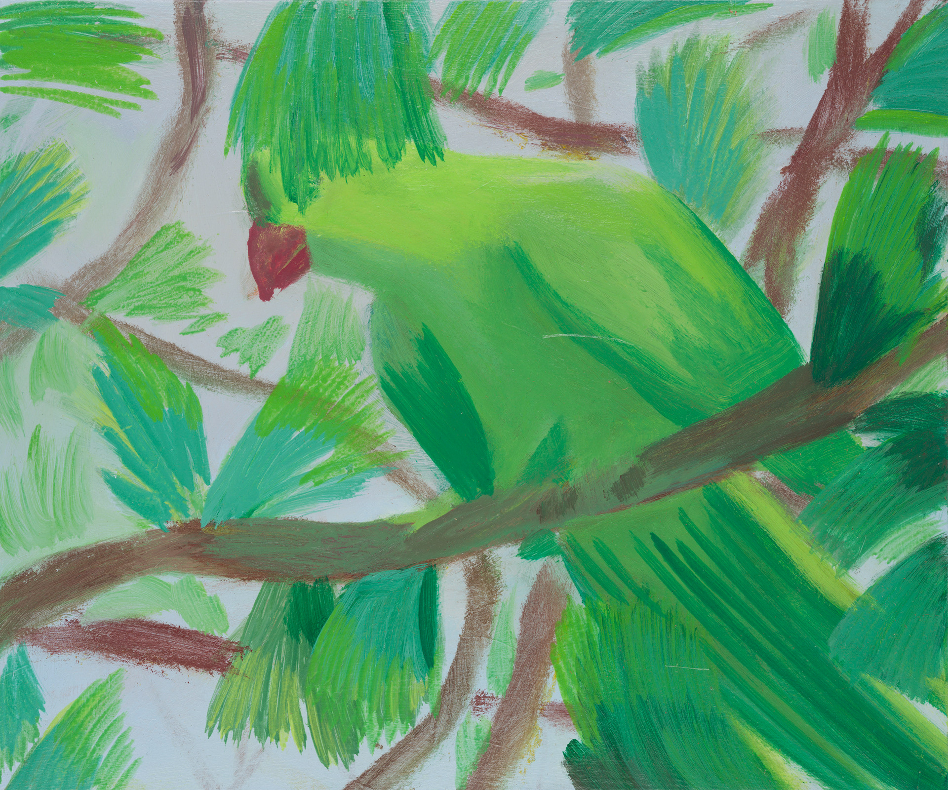 Uccelli di Roma 28_2024_25x30cm_acrylic on hardboard