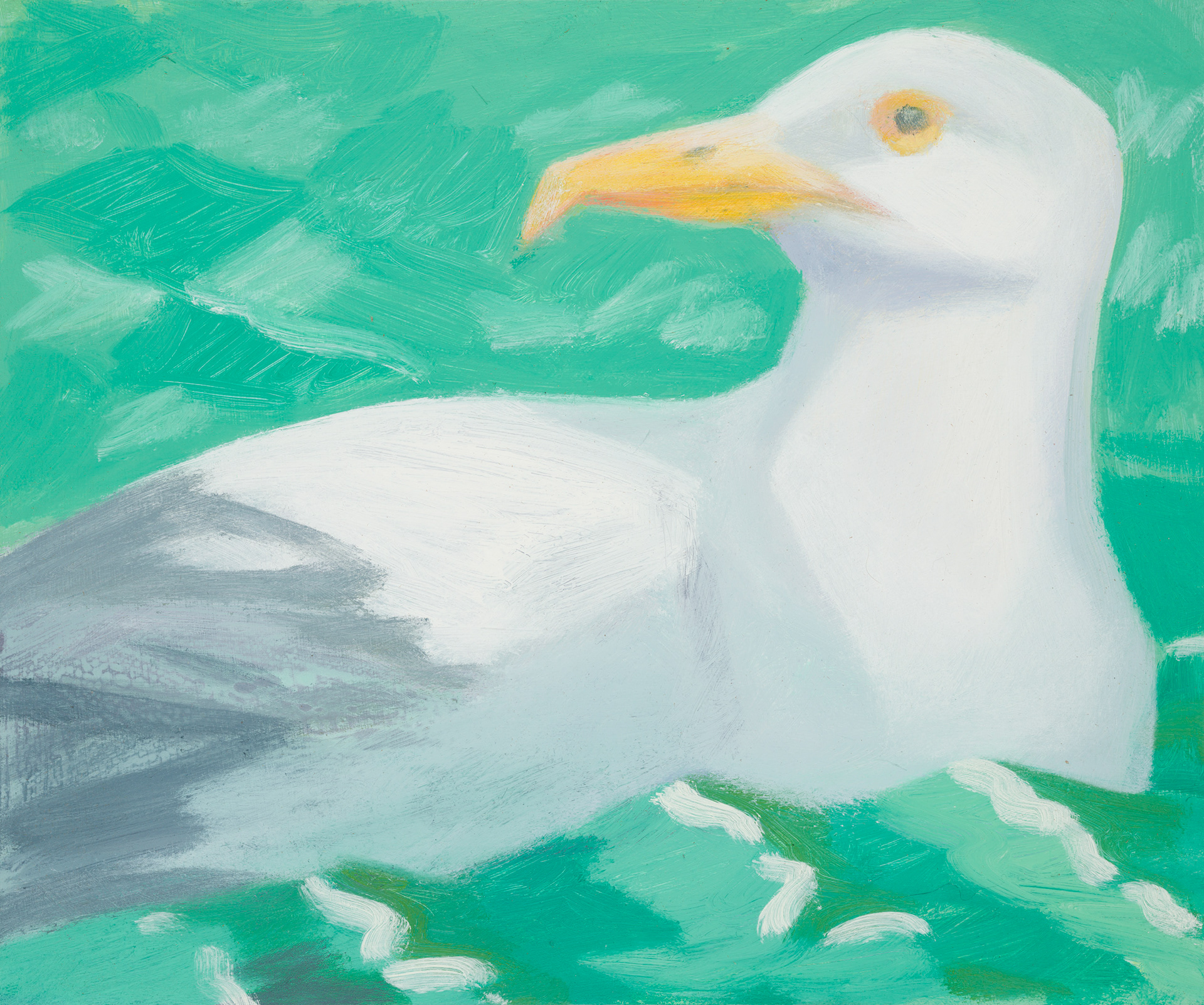 Uccelli di Roma 35_2024_25x30cm_acrylic on hardboard