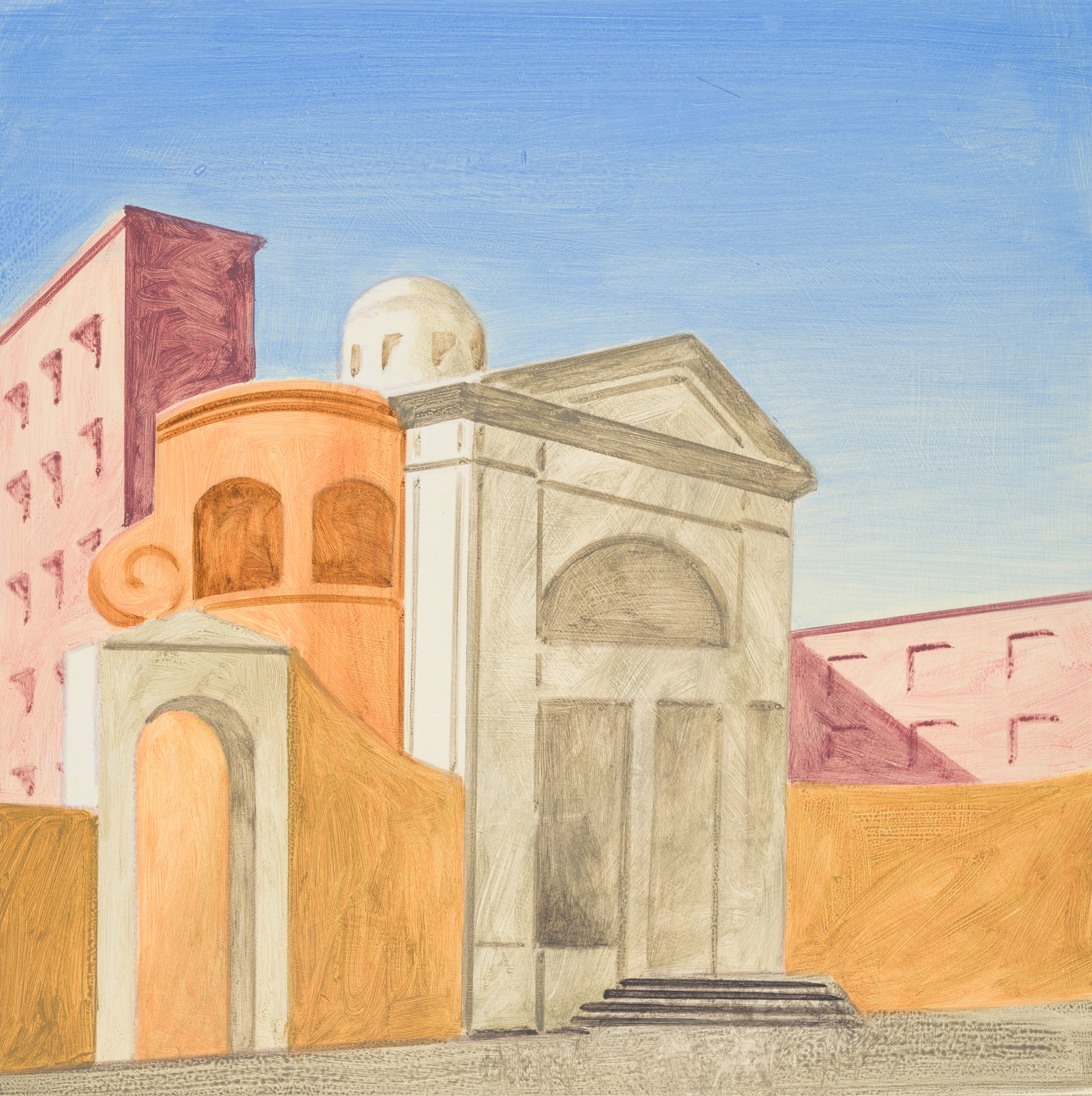 Roma 23_2024_40x40cm_acrylic on hardboard