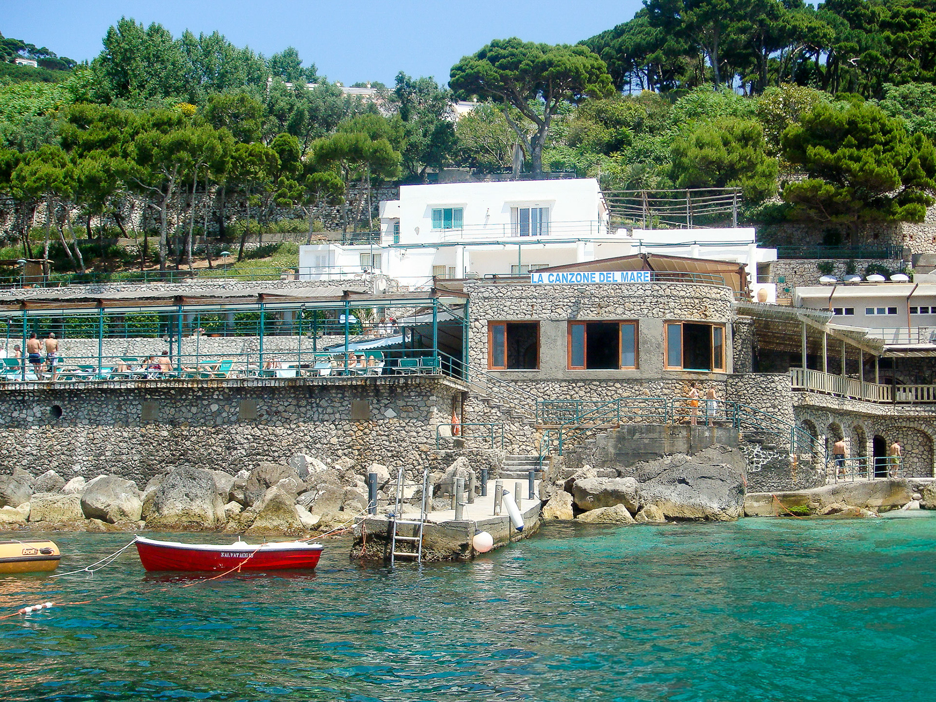 La Canzone del Mare | Berühmtes Strandbad und Restaurant auf der Insel Capri