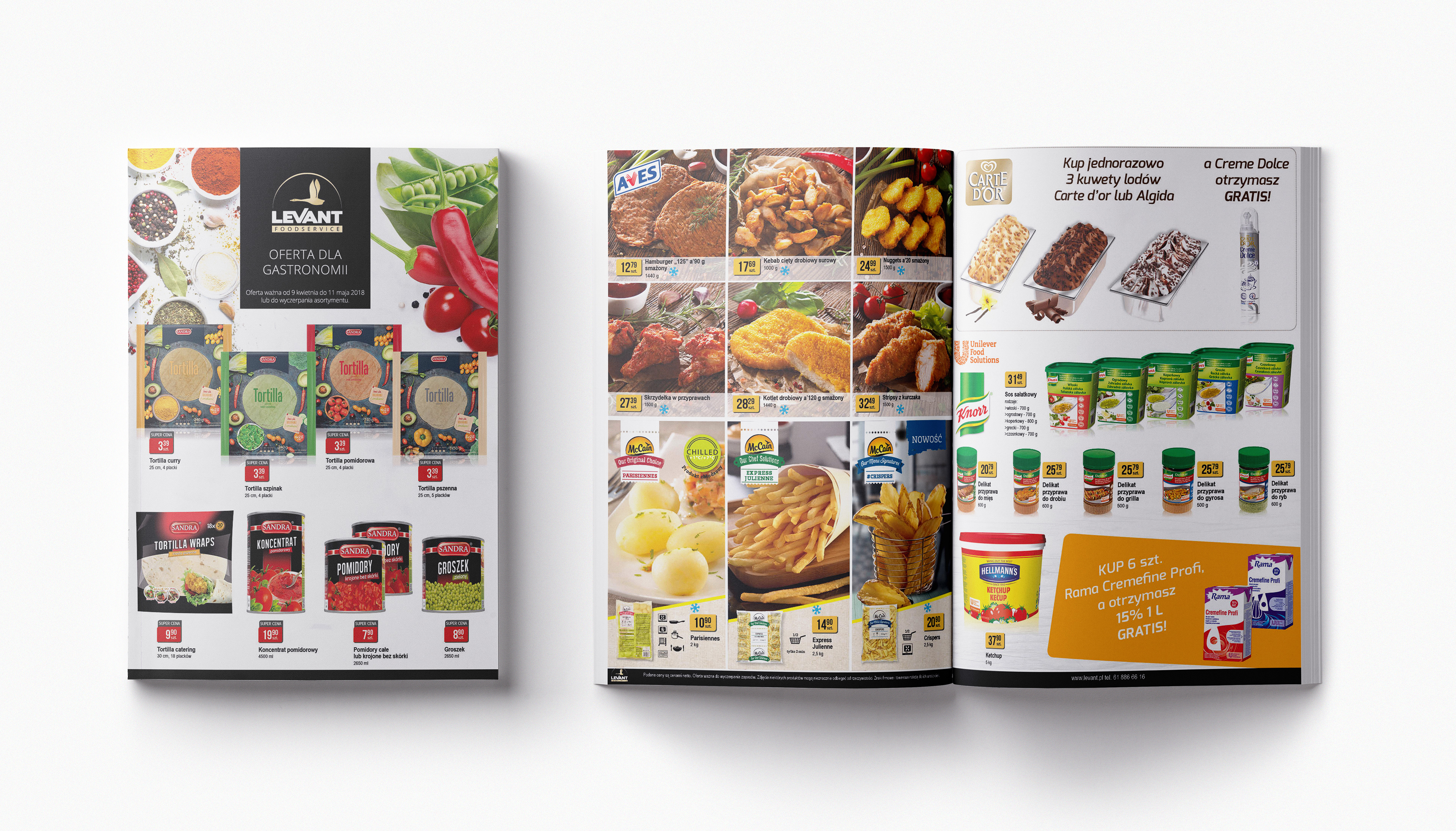 Katalog produktowy Levant Foods projekt
