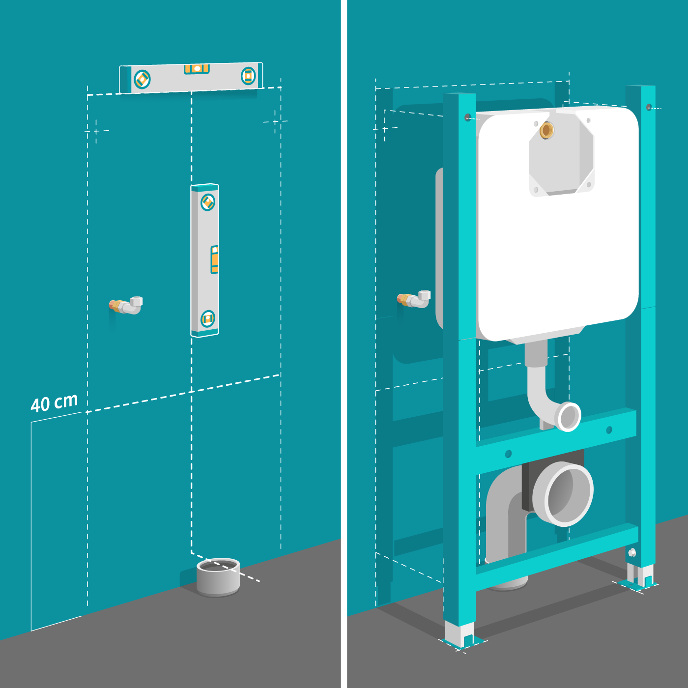 ManoMano - Comment installer un WC suspendu