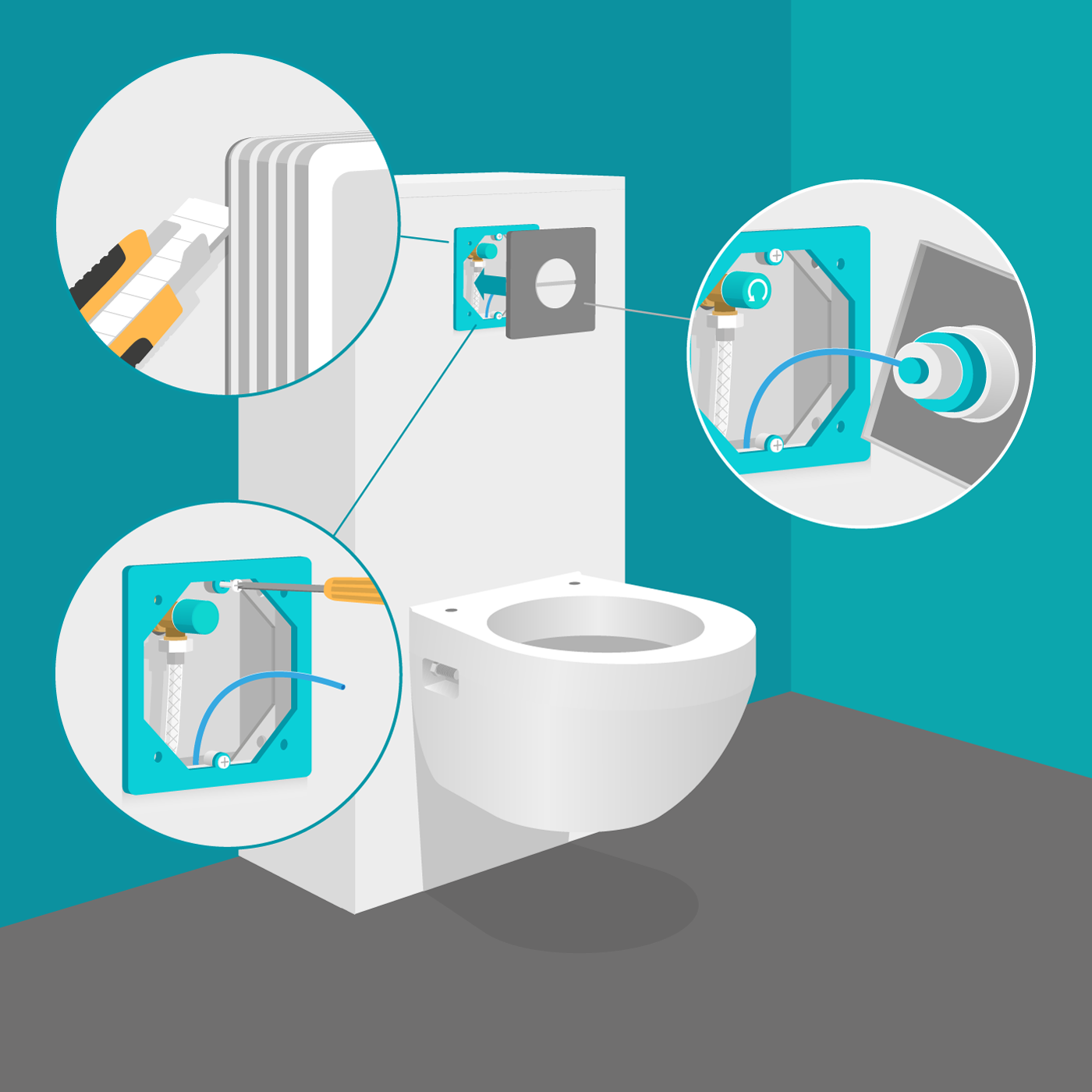 ManoMano - Comment installer un WC suspendu