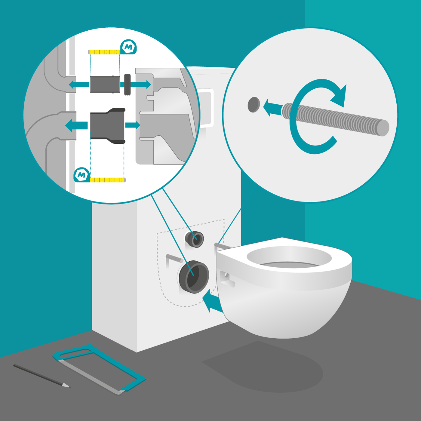 ManoMano - Comment installer un WC suspendu
