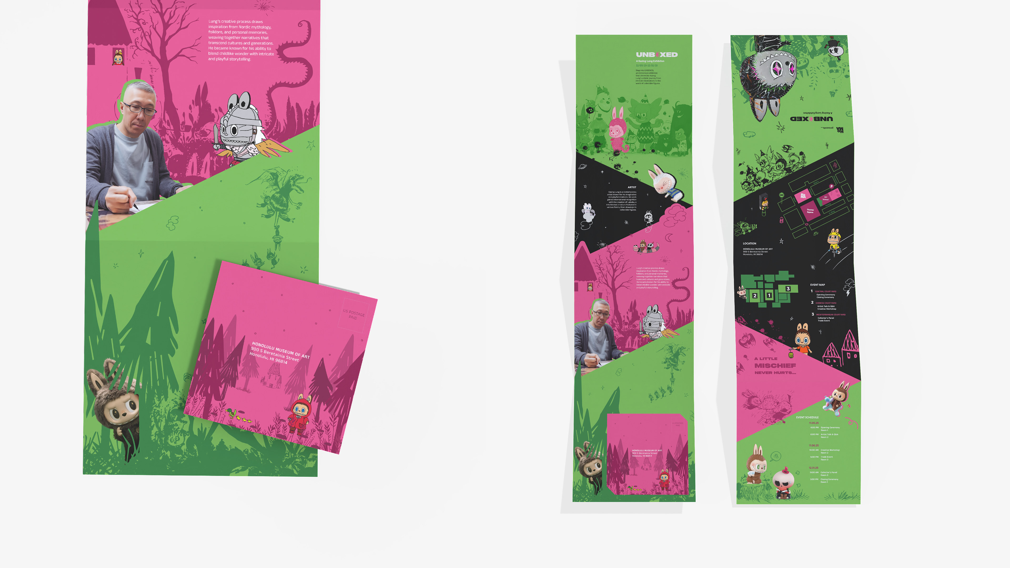 UNBOXED close ups of Main Invite and RSVP