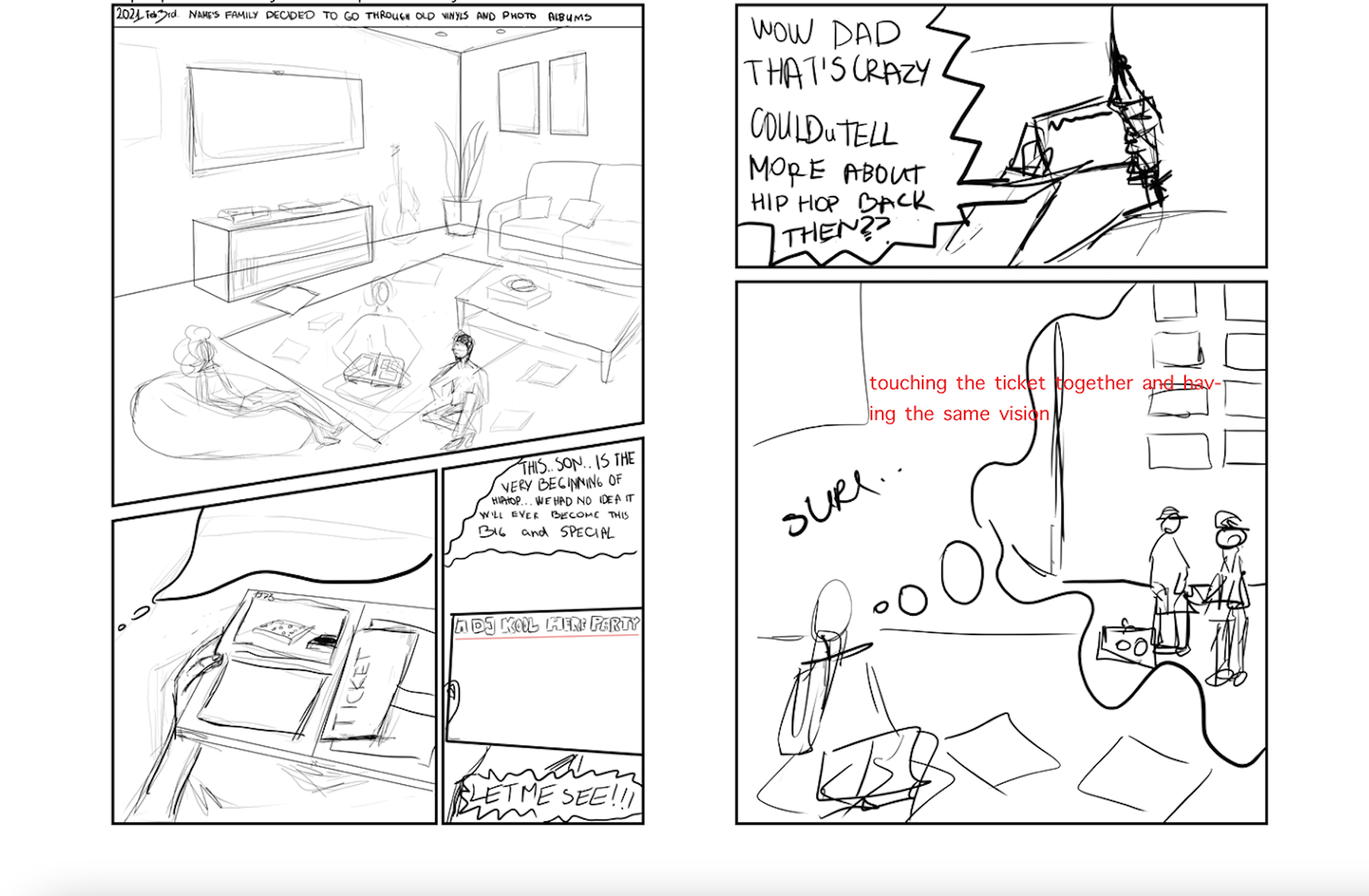 Beginning stage: sketch