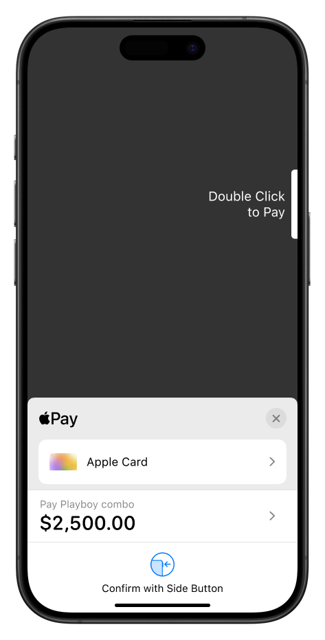 Payment screen light mode