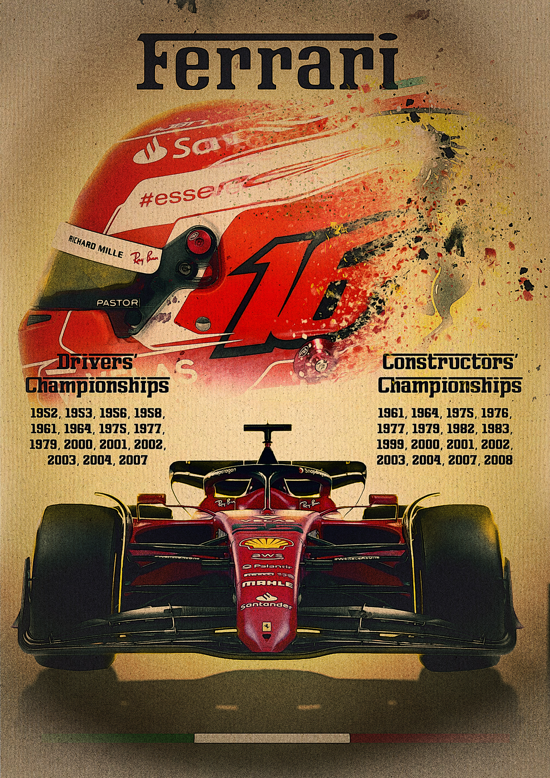 Ferrari champions poster