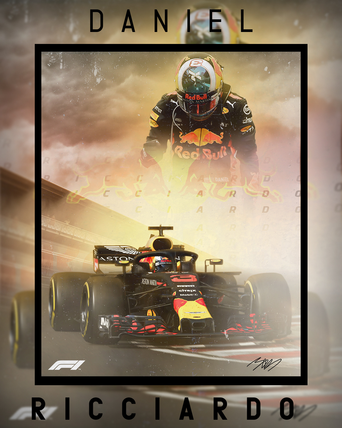 Daniel Ricciardo Redbull art