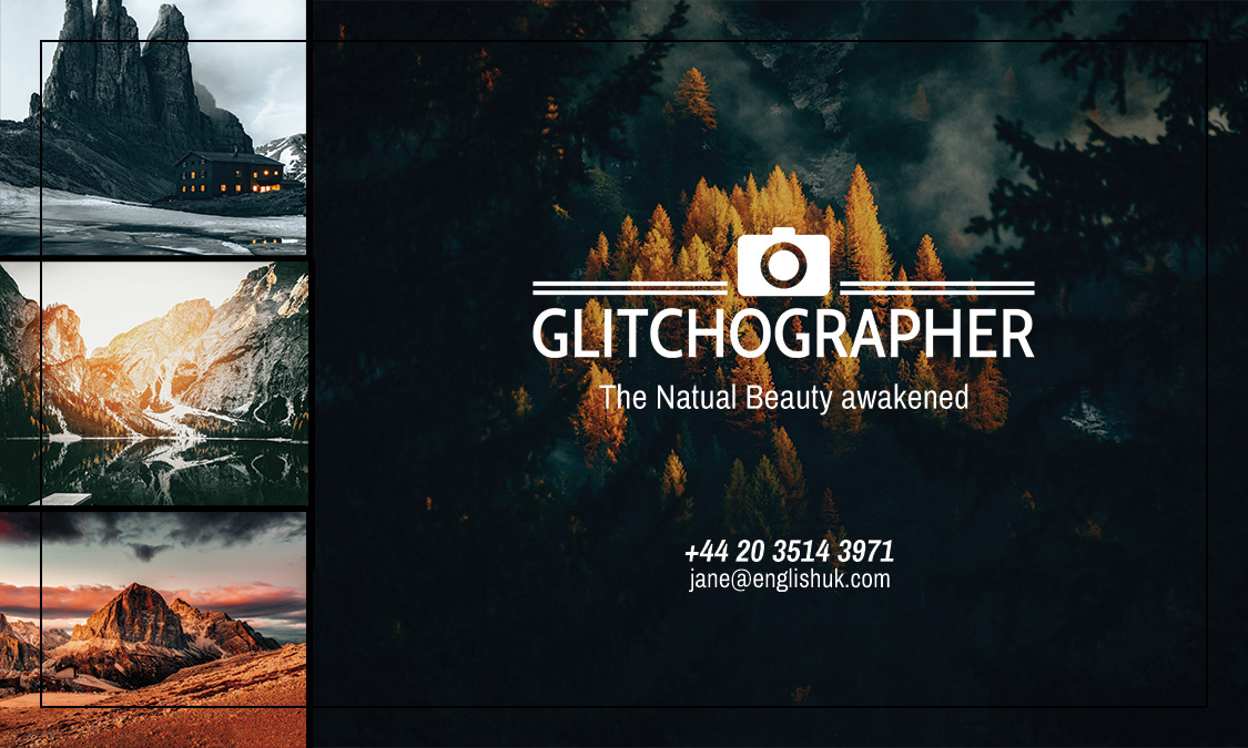 Business card design front 1