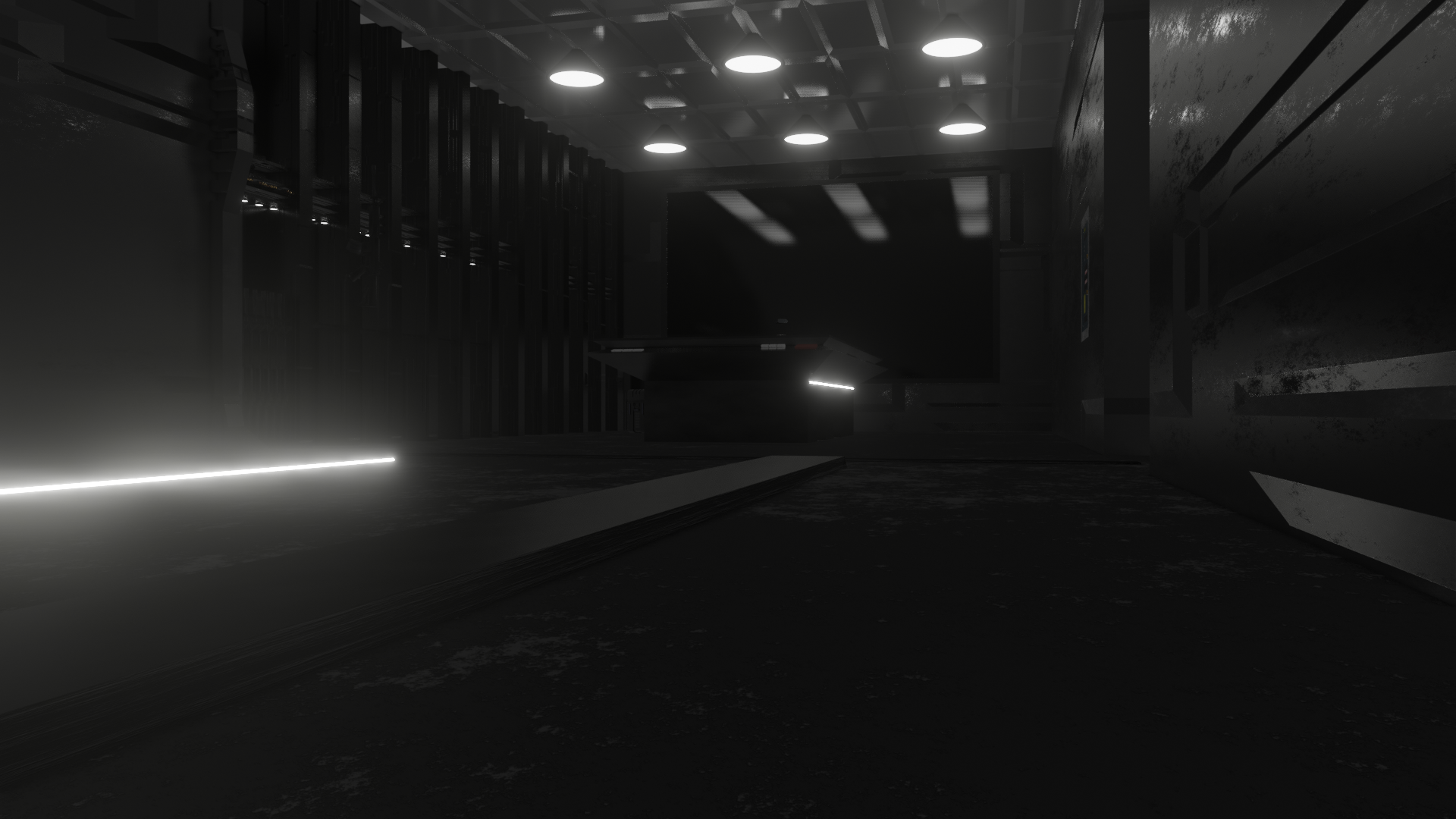 A high tech spy lair in a garage