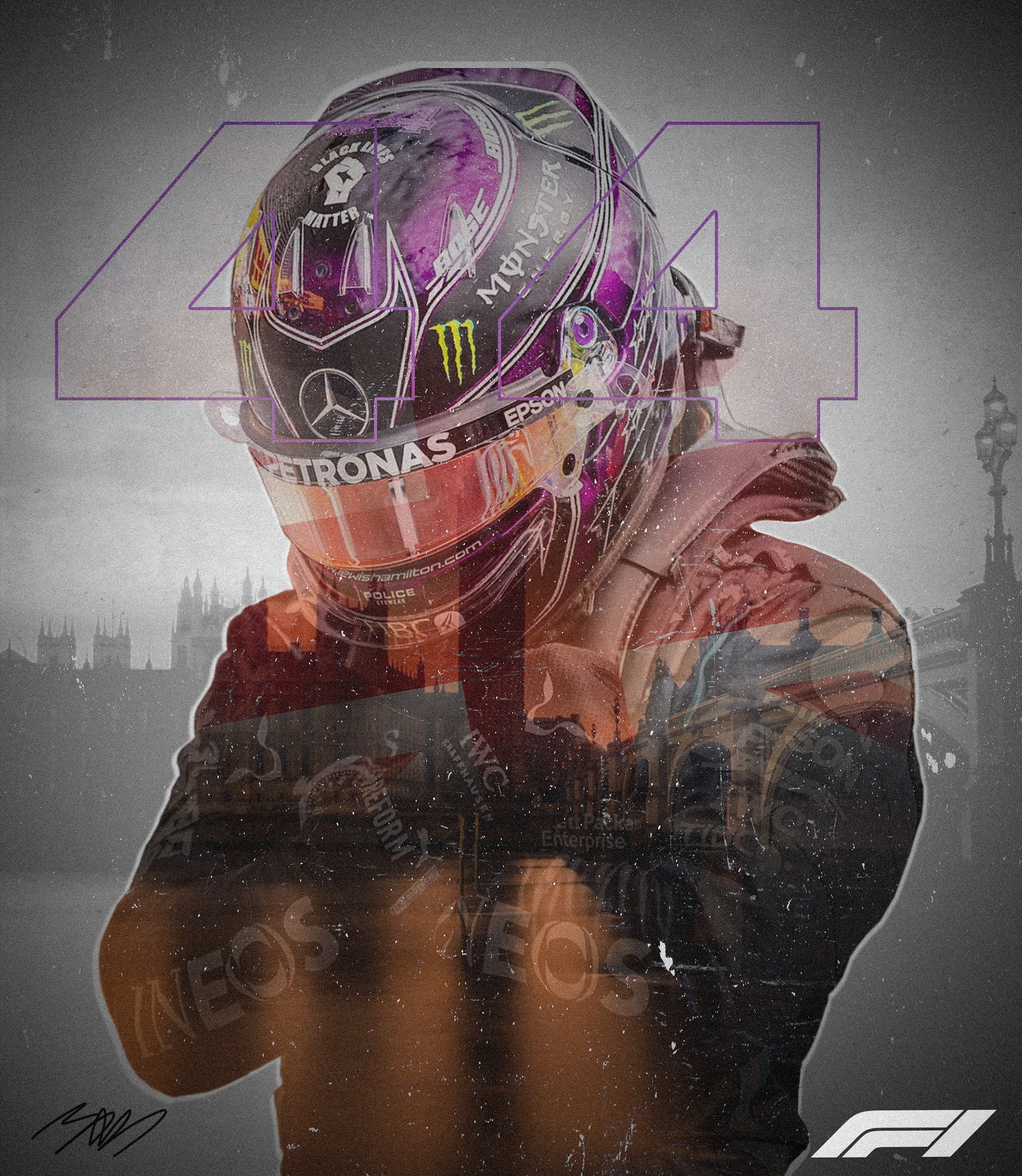 Lewis Hamilton 44 piece