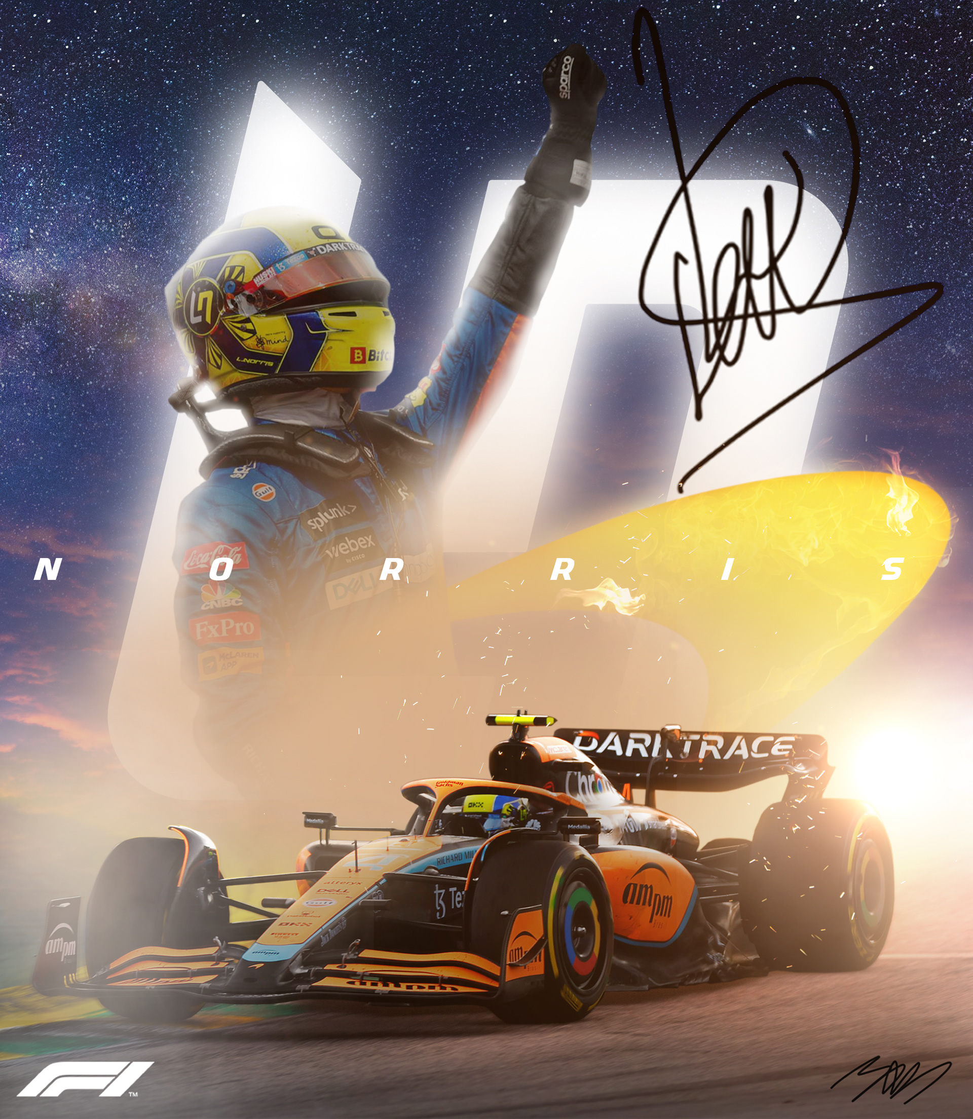 Lando Norris Quadrant art