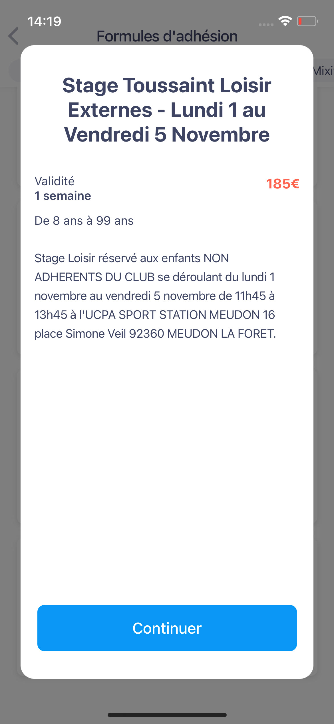 Consultez le détail et validez votre choix