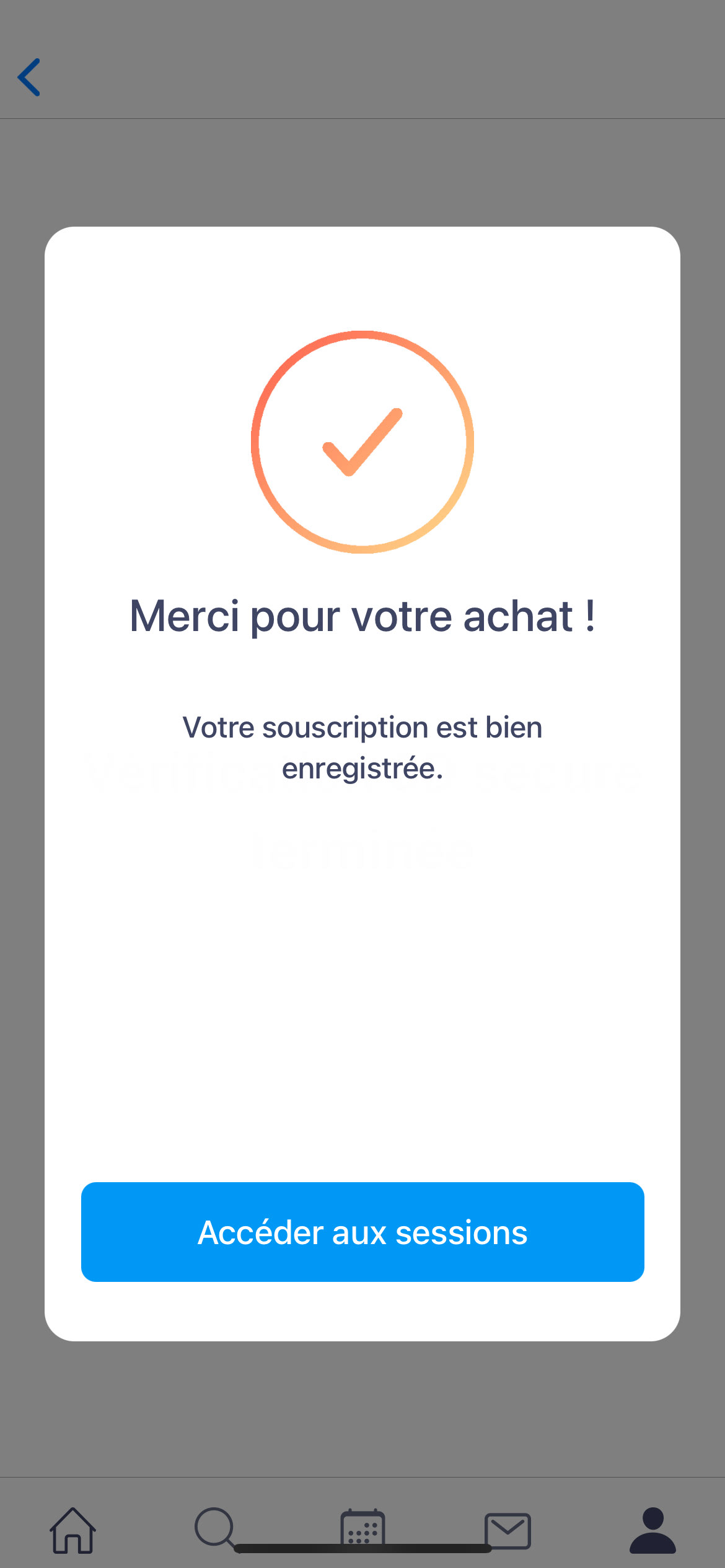 votre souscription est payée