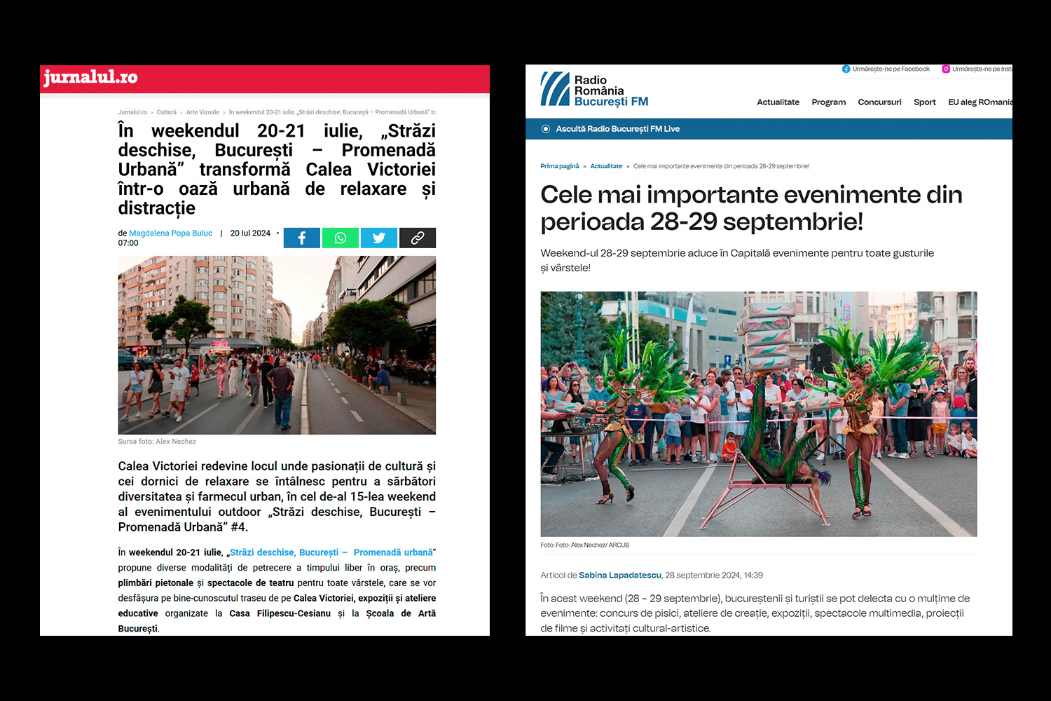 Radio Romania Bucuresti FM jurnalul.ro Strazi Deschise 2025 Calea Victoriei Bucuresti Romania Fotografii Alex Nechez Distorted Archives, concerte si spectacole ARCUB